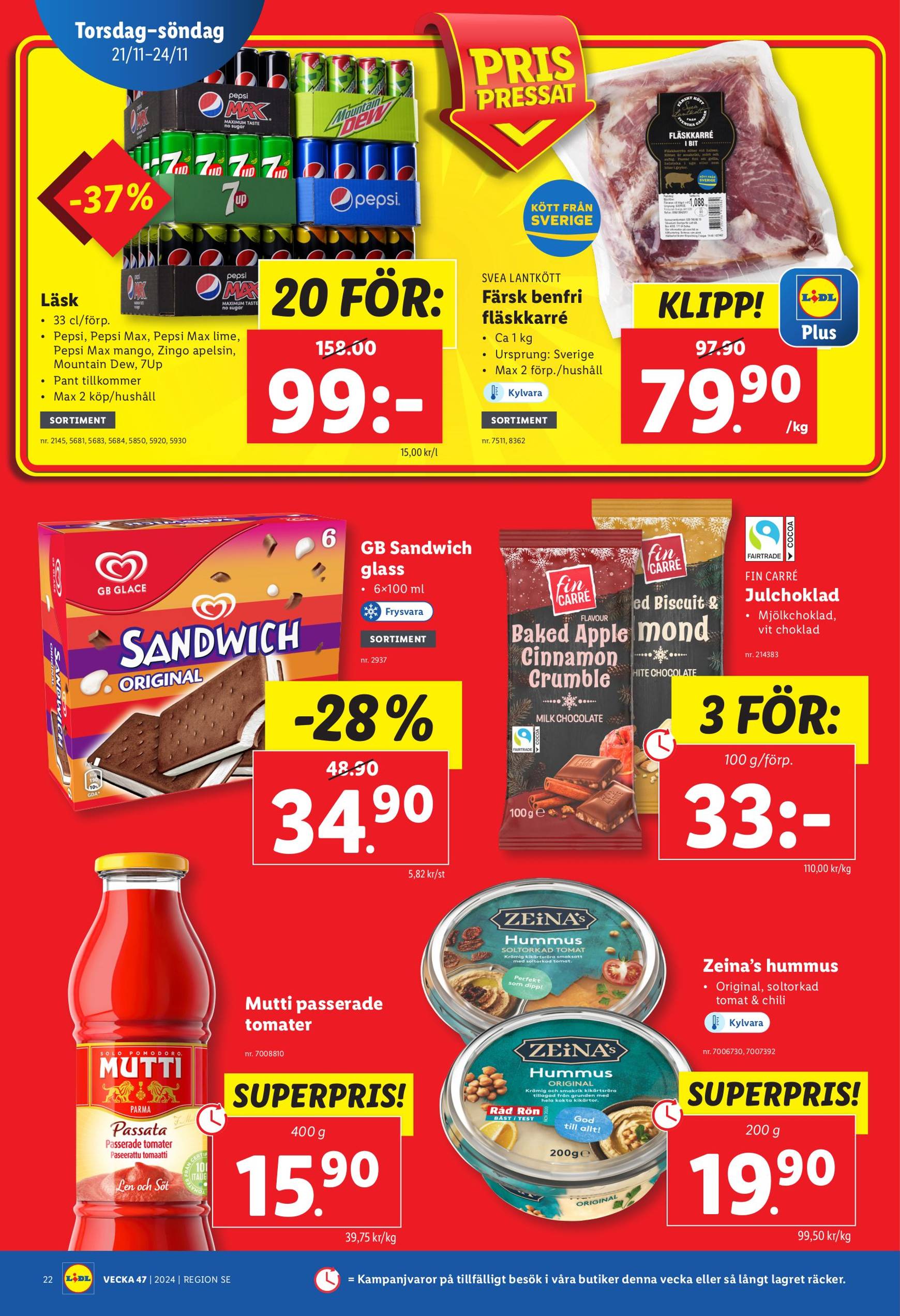 Lidl-reklambladet är giltigt från 18.11. - 24.11. 26