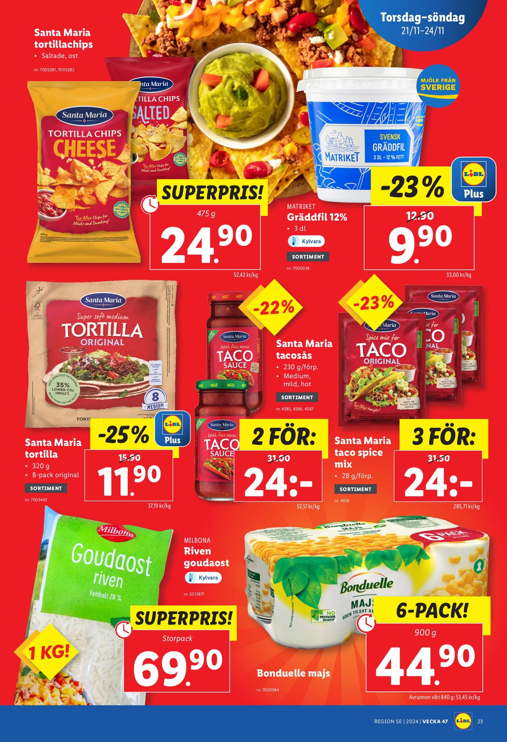 Lidl-reklambladet är giltigt från 18.11. - 24.11. 27