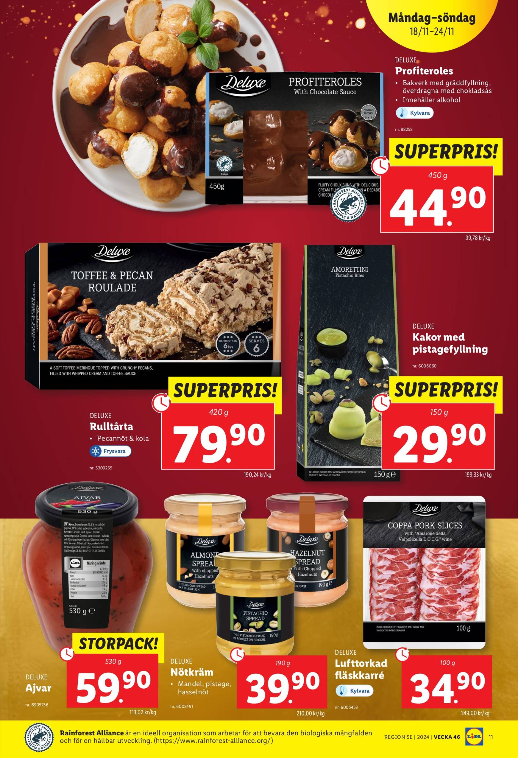 Lidl-reklambladet är giltigt från 18.11. - 24.11. 11