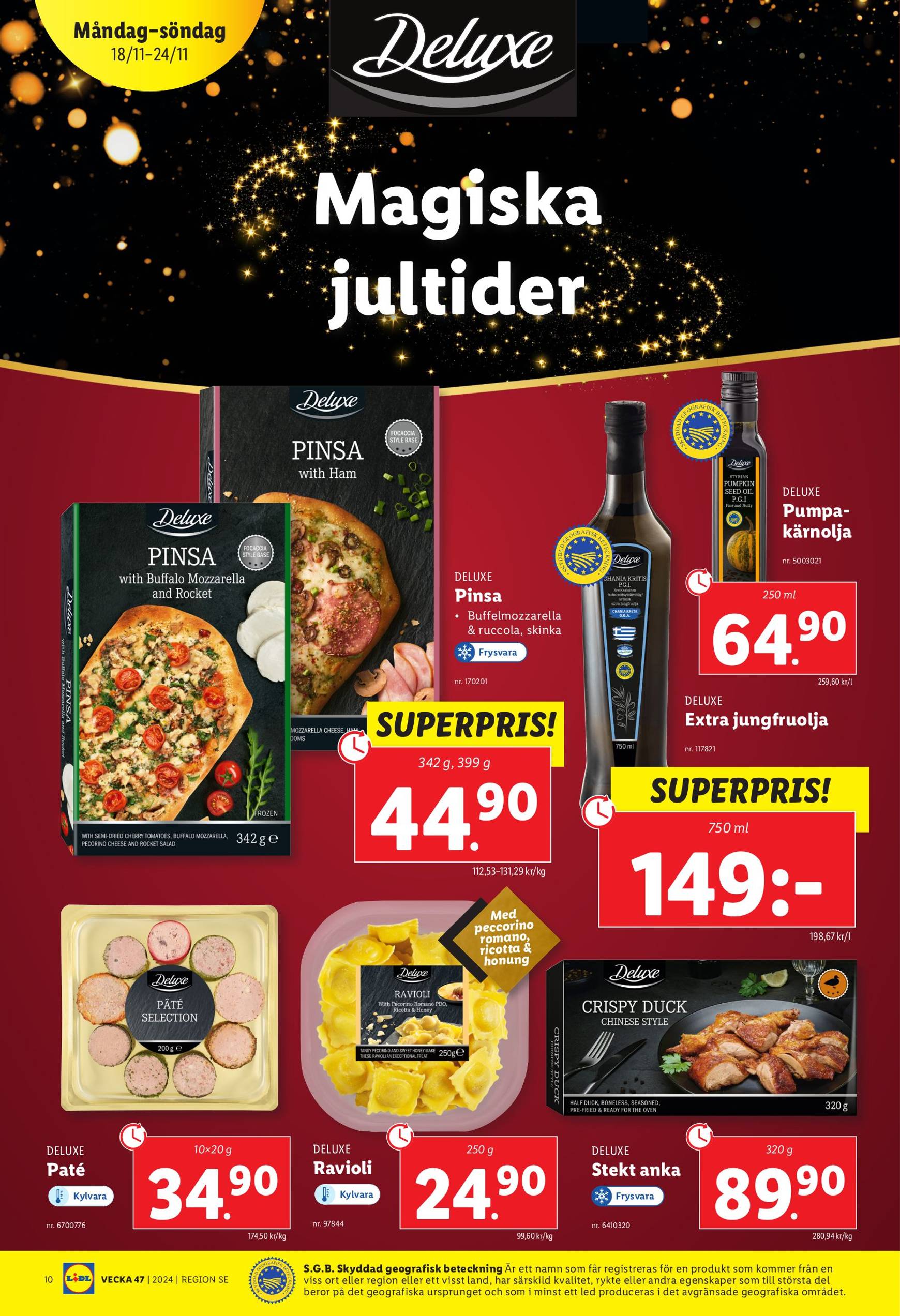 Lidl-reklambladet är giltigt från 18.11. - 24.11. 10