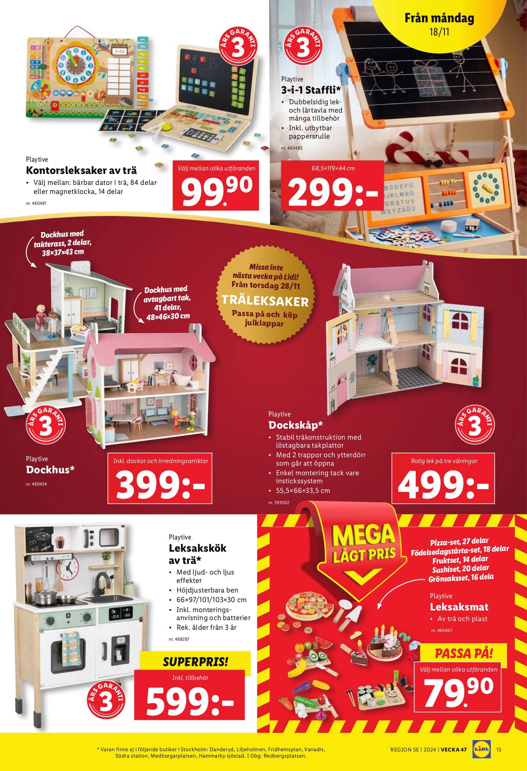 Lidl-reklambladet är giltigt från 18.11. - 24.11. 15