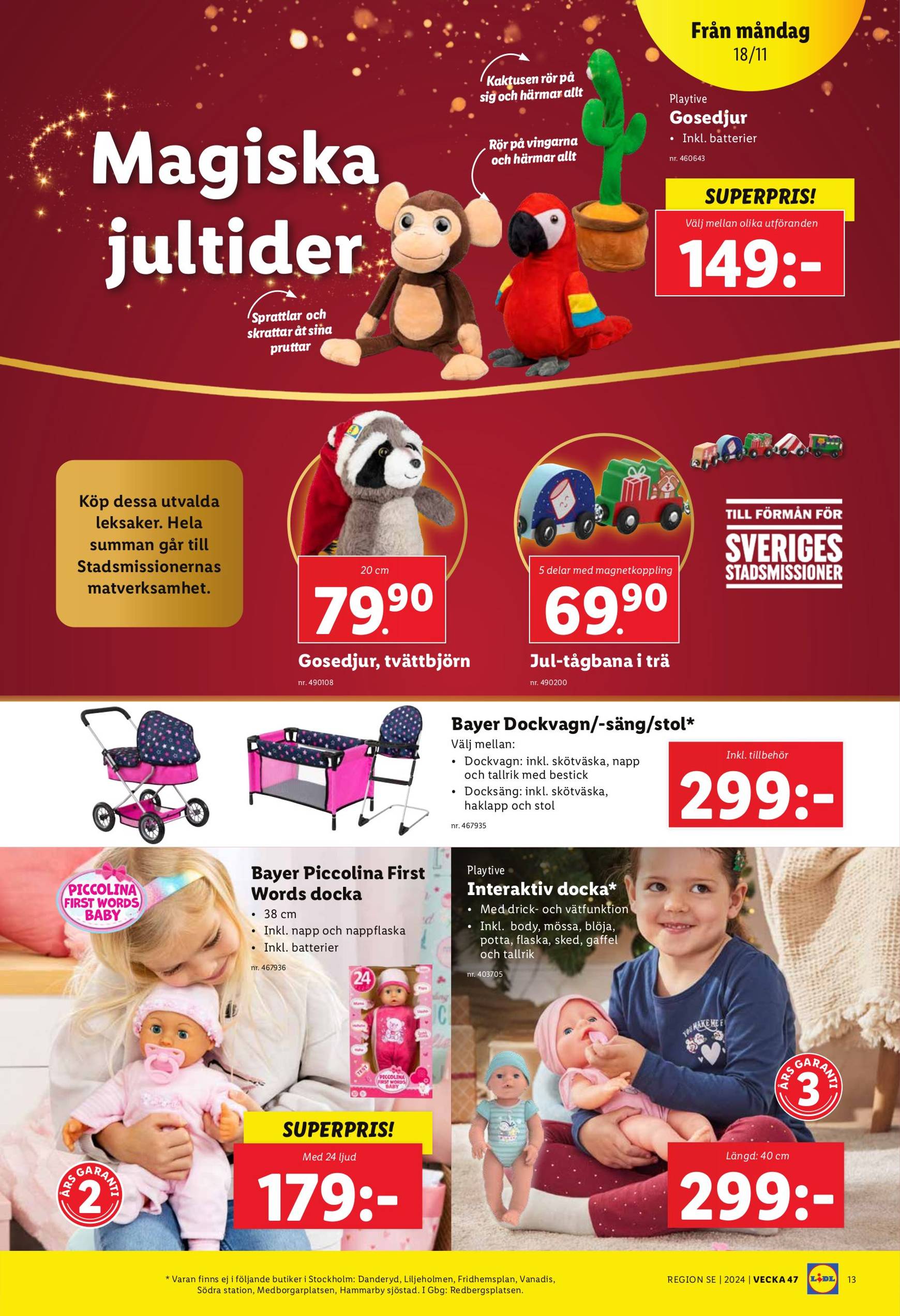 Lidl-reklambladet är giltigt från 18.11. - 24.11. 13