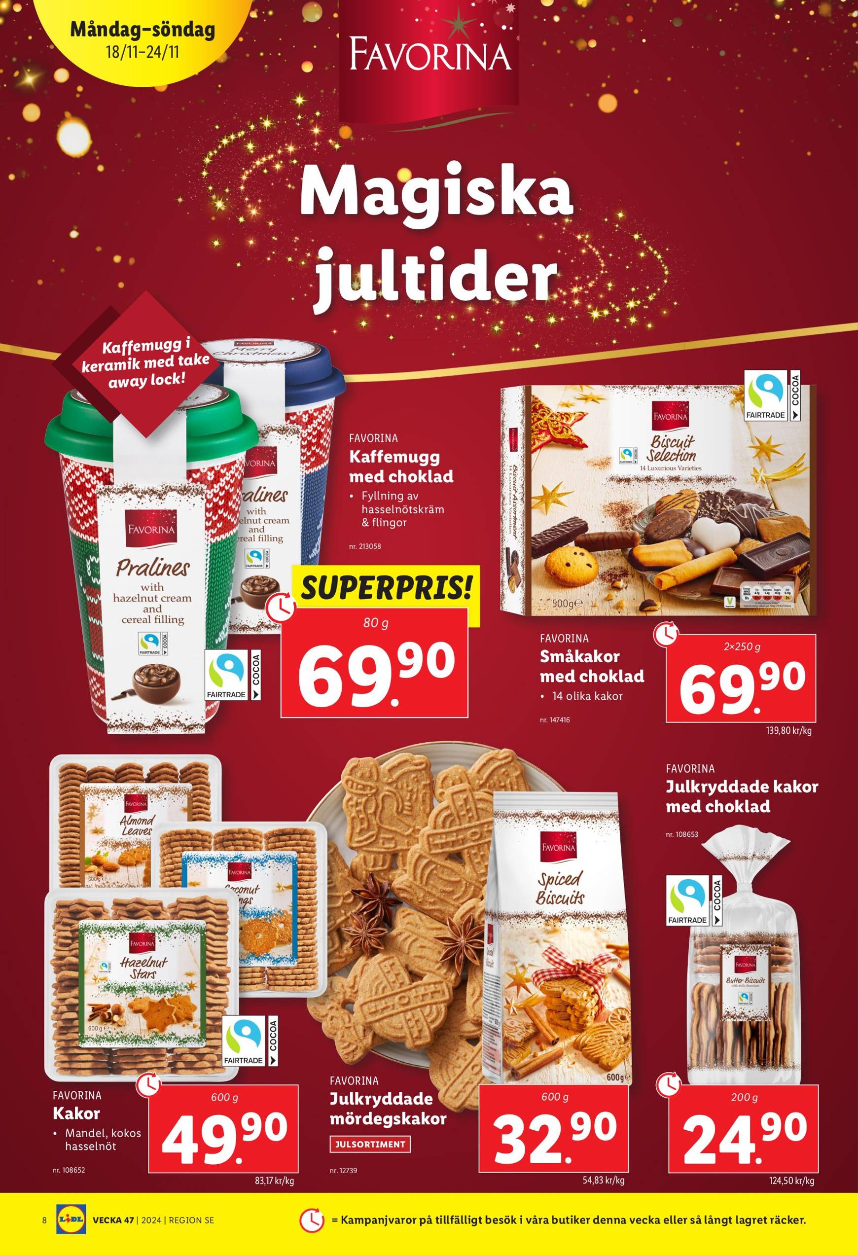 Lidl-reklambladet är giltigt från 18.11. - 24.11. 8