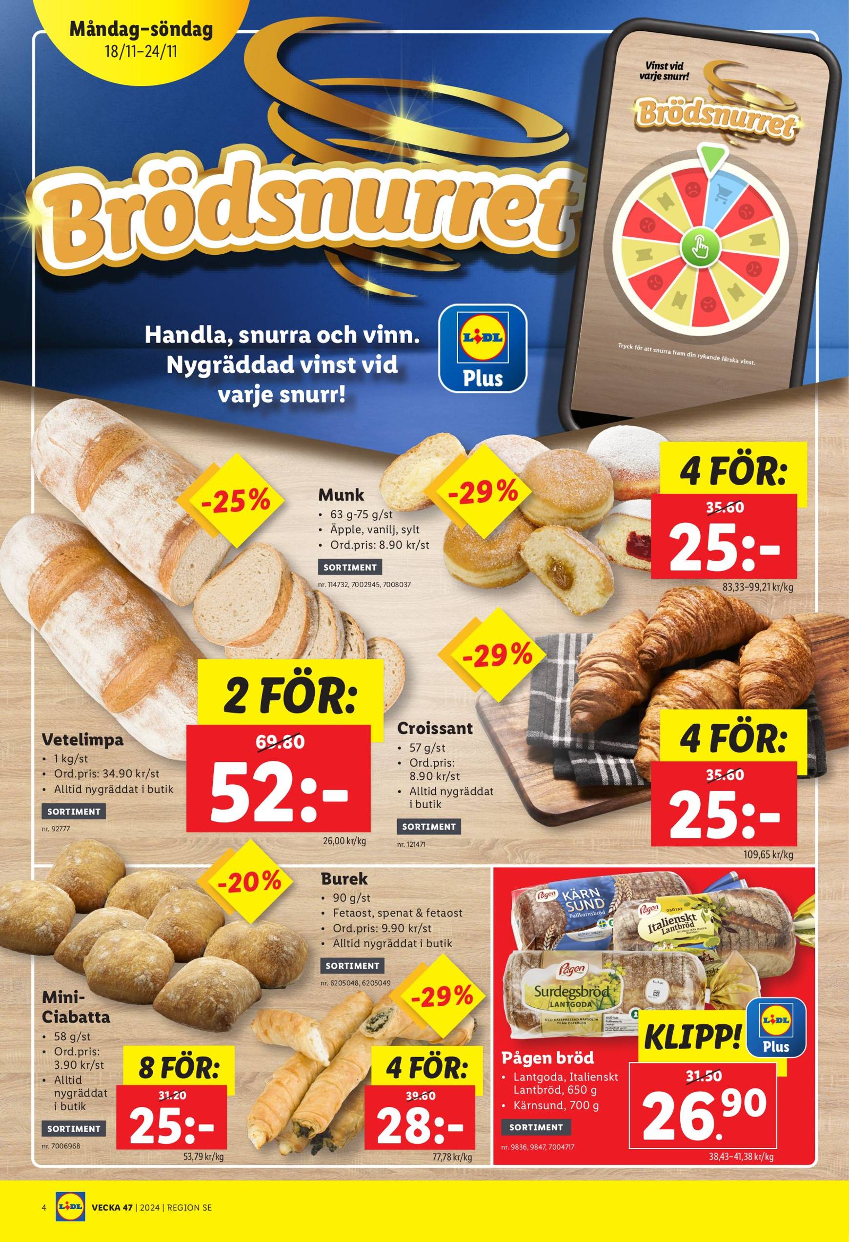 Lidl-reklambladet är giltigt från 18.11. - 24.11. 4