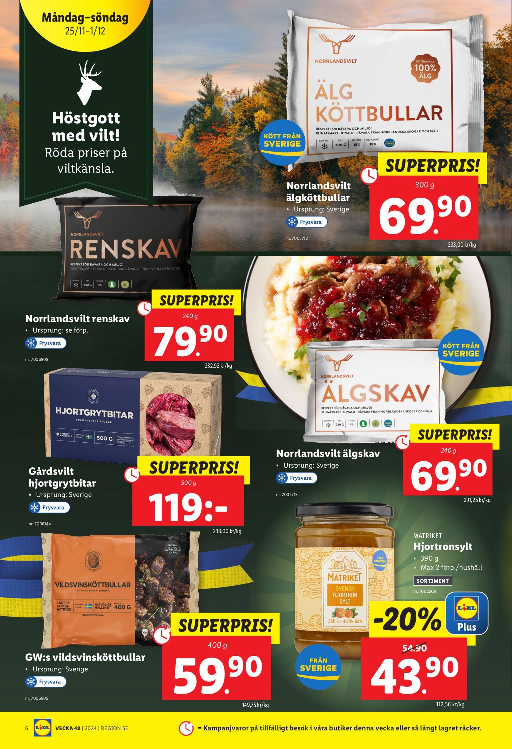 Lidl-reklambladet är giltigt från 25.11. - 01.12. 6