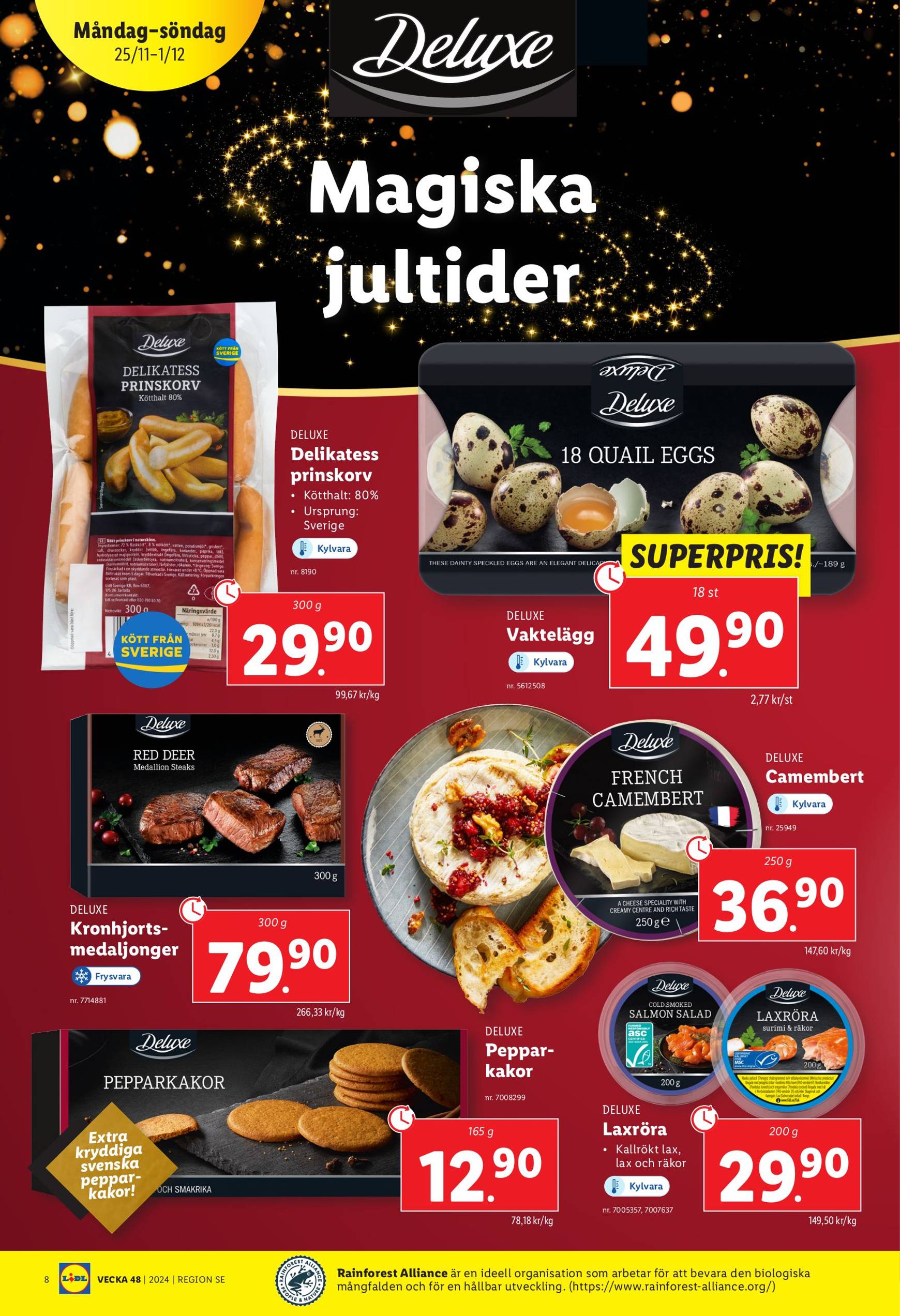 Lidl-reklambladet är giltigt från 25.11. - 01.12. 8