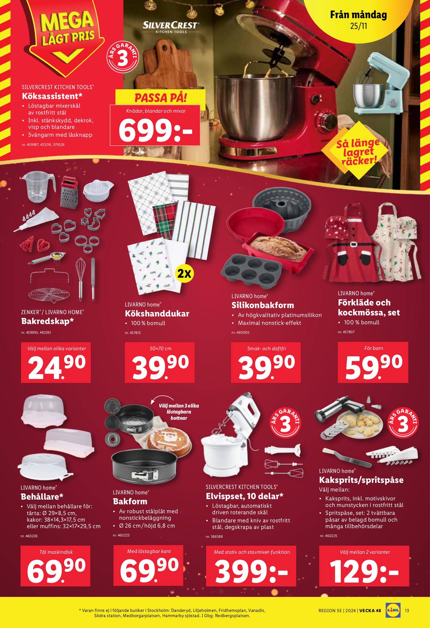 Lidl-reklambladet är giltigt från 25.11. - 01.12. 15