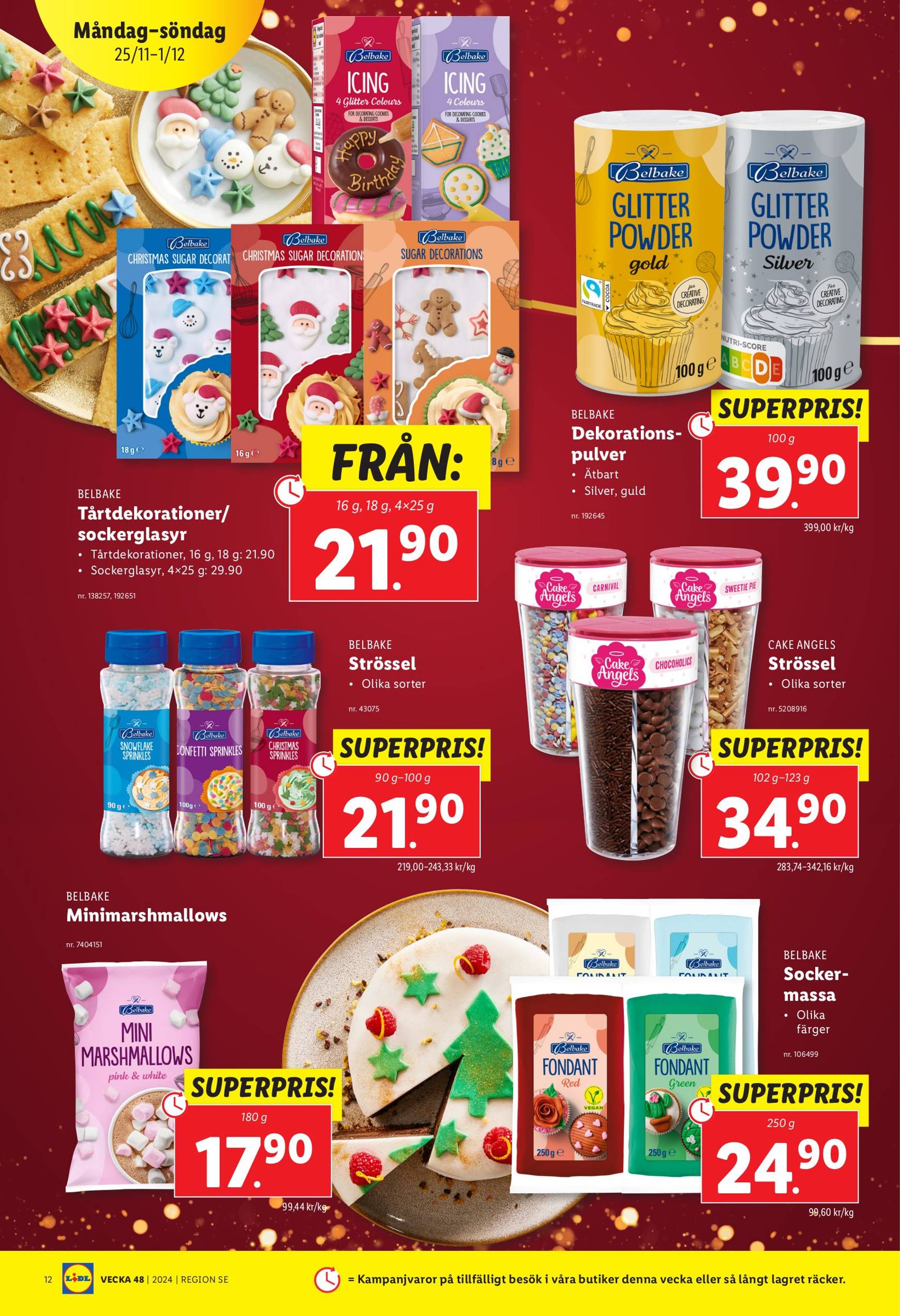 Lidl-reklambladet är giltigt från 25.11. - 01.12. 14