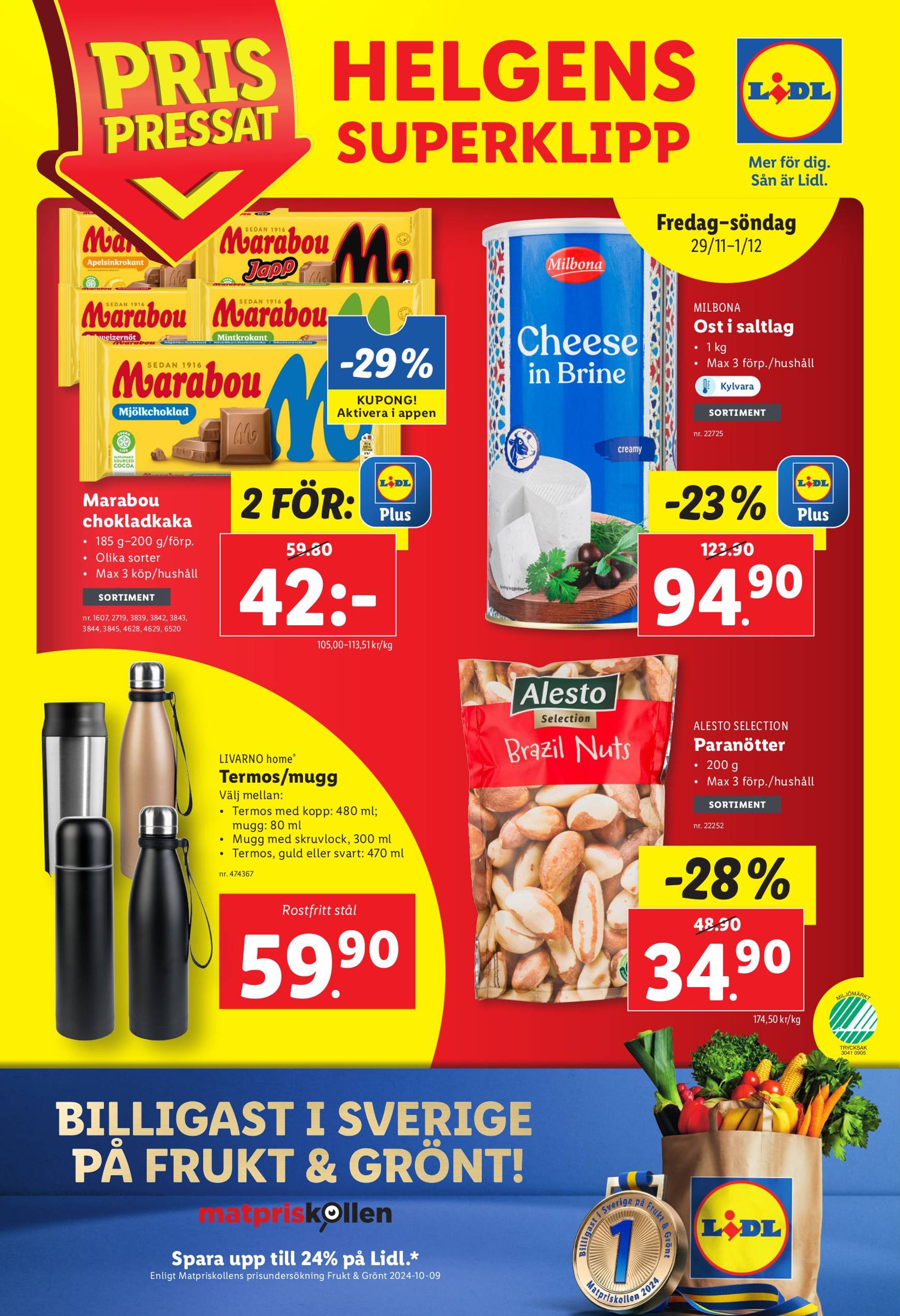 Lidl-reklambladet är giltigt från 25.11. - 01.12. 28