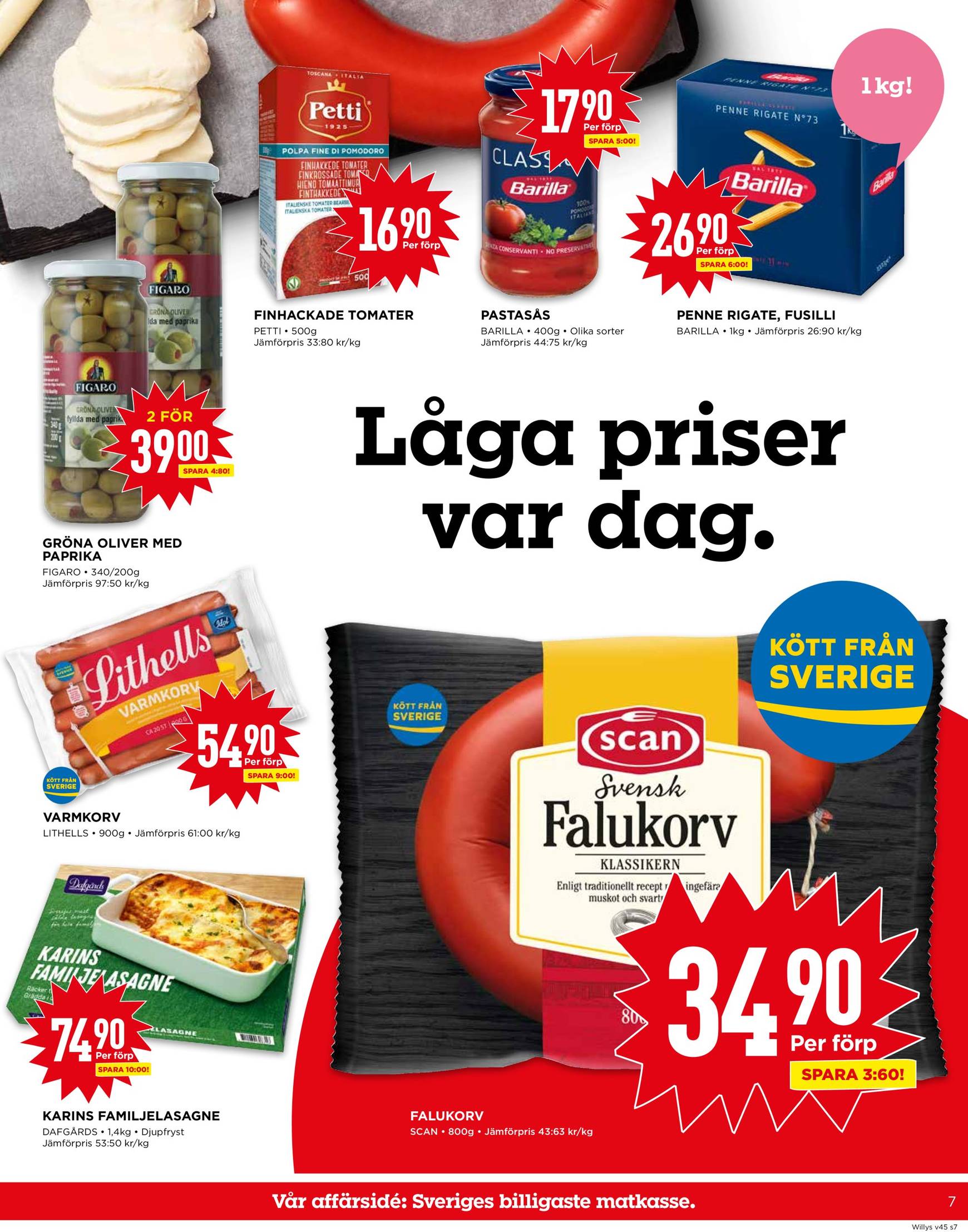 Willy's-reklambladet är giltigt från 04.11. - 10.11. 7