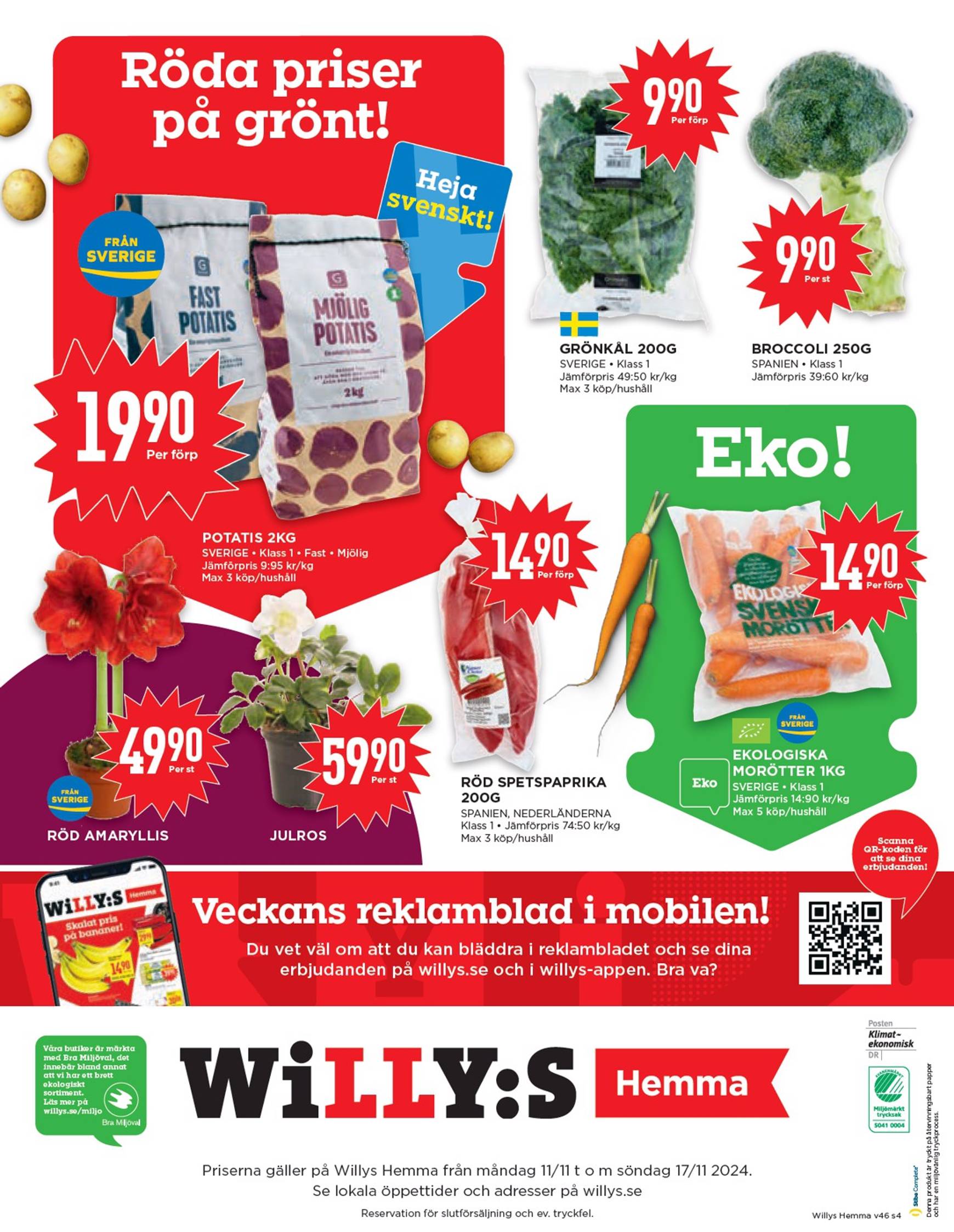 Willy's - Hemma-reklambladet är giltigt från 11.11. - 17.11. 4