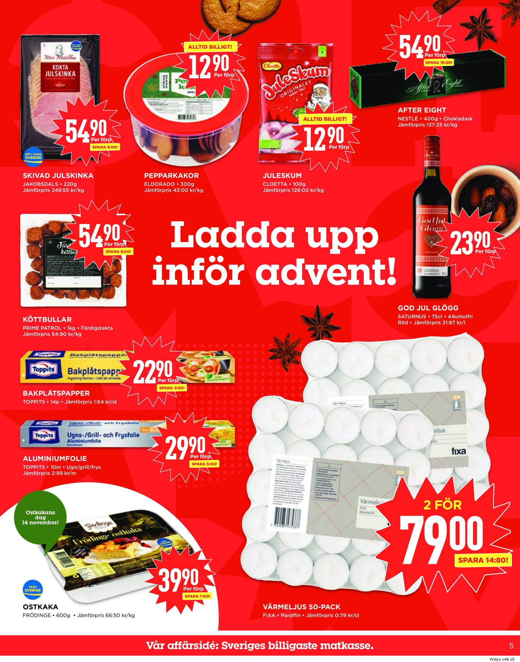 Willy's-reklambladet är giltigt från 11.11. - 17.11. 5