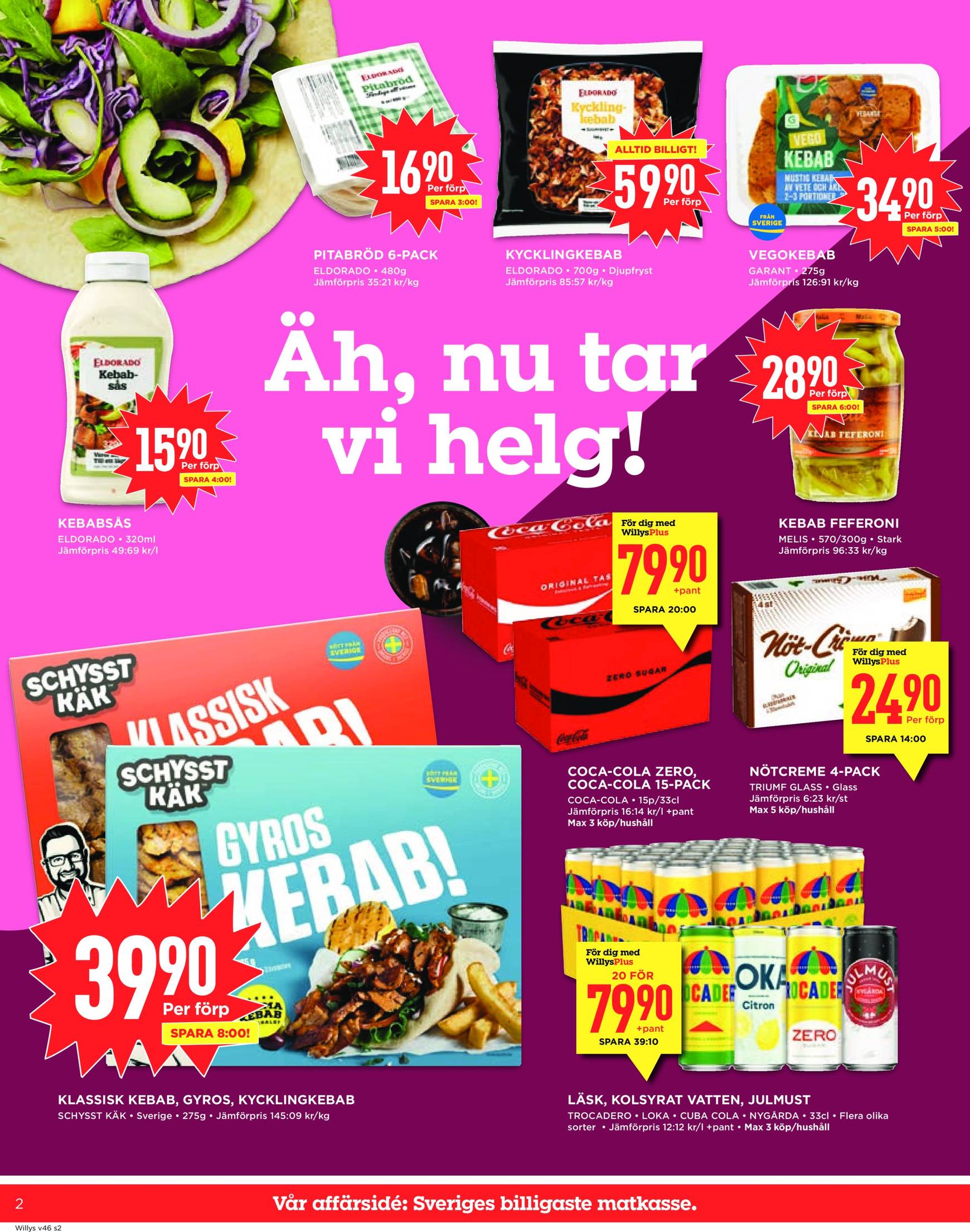 Willy's-reklambladet är giltigt från 11.11. - 17.11. 2