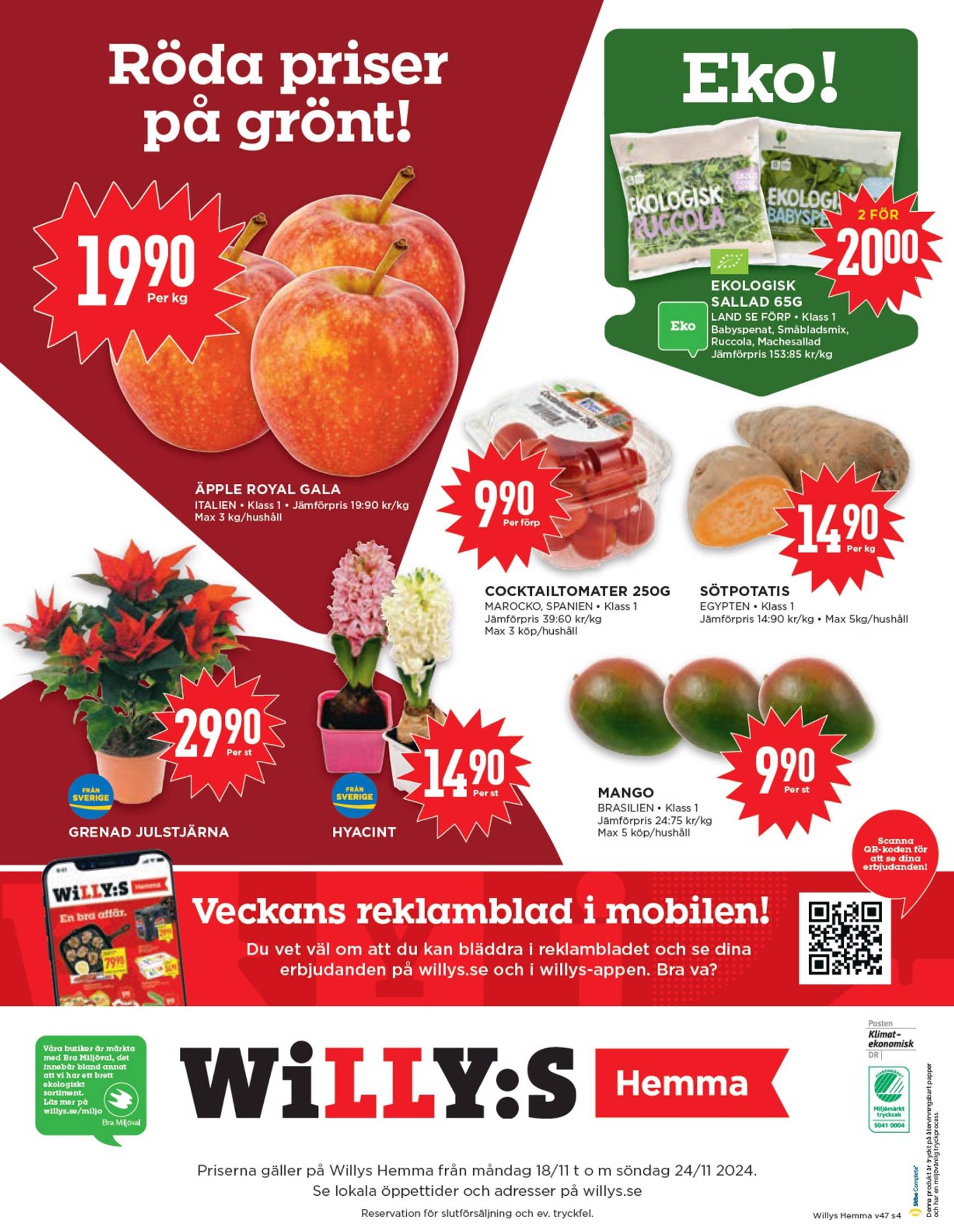 Willy's - Hemma-reklambladet är giltigt från 18.11. - 24.11. 4