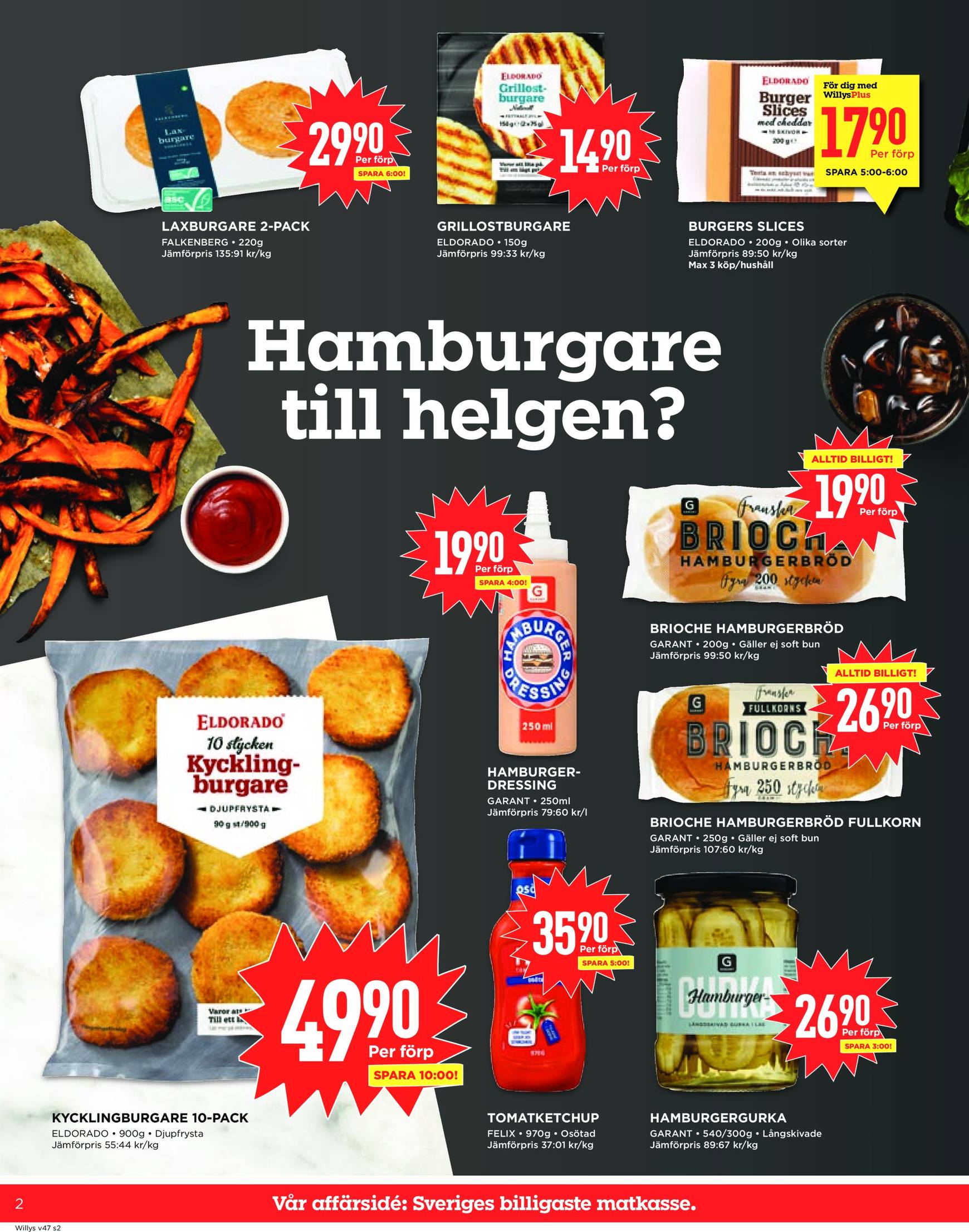 Willy's-reklambladet är giltigt från 18.11. - 24.11. 2