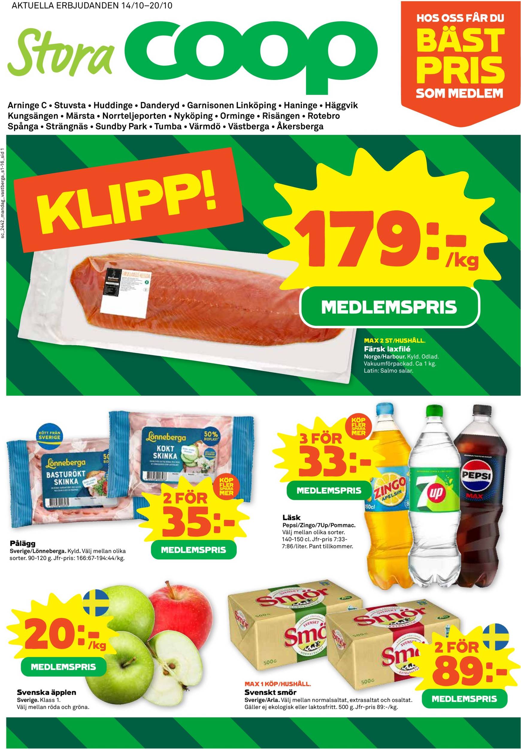 Stora Coop-reklambladet är giltigt från 14.10. - 20.10.