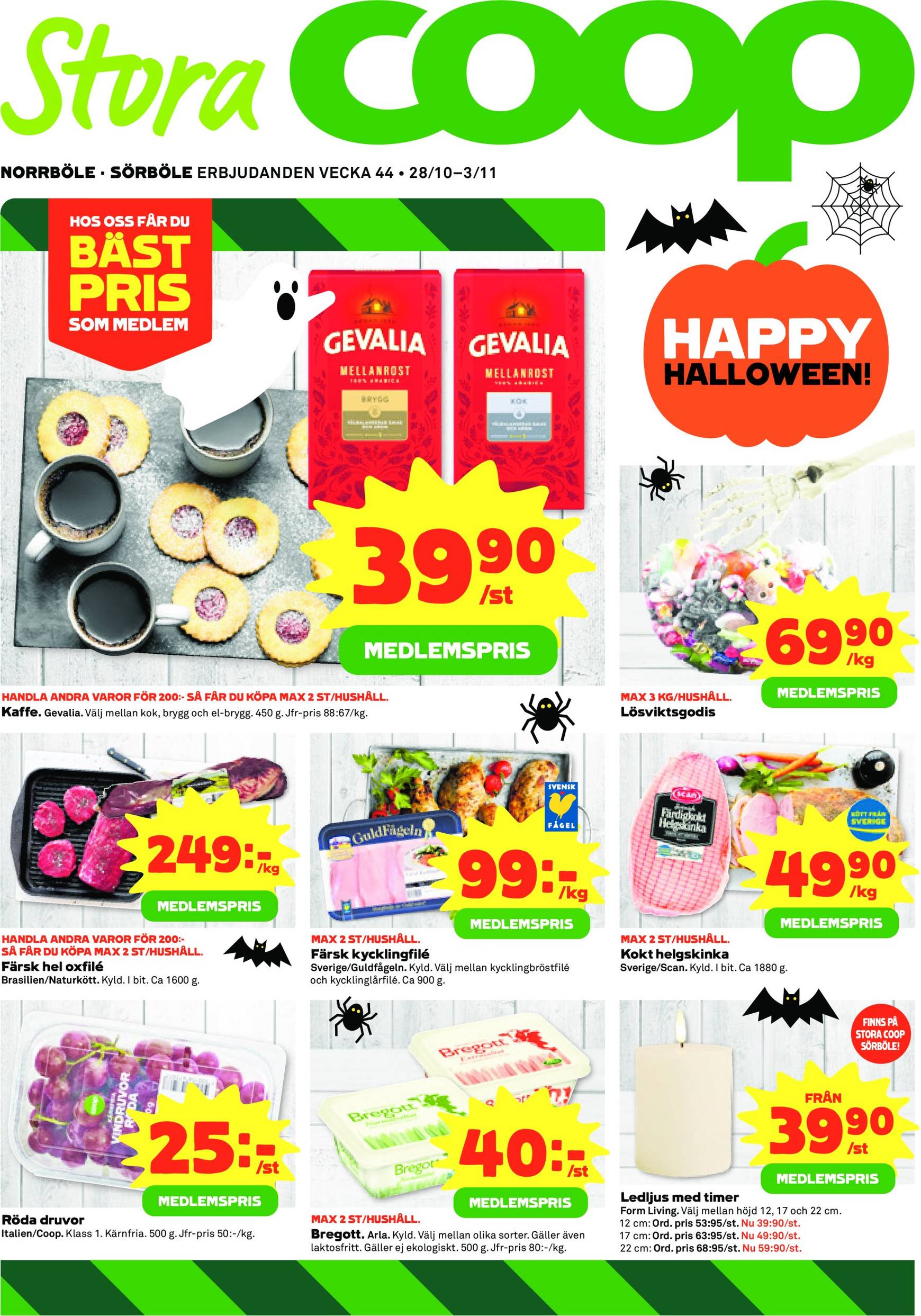 Stora Coop-reklambladet är giltigt från 28.10. - 03.11.