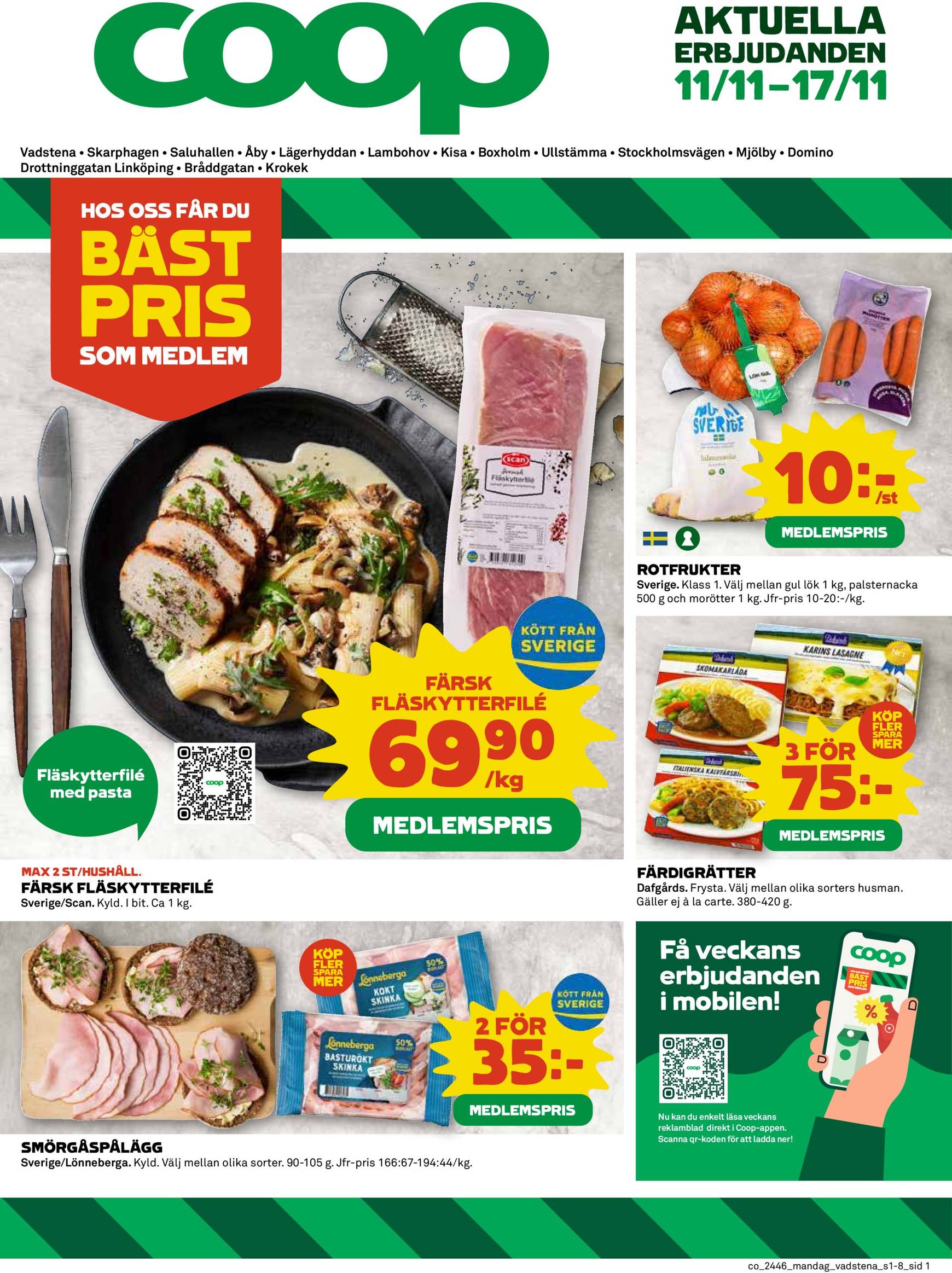 Coop-reklambladet är giltigt från 11.11. - 17.11.