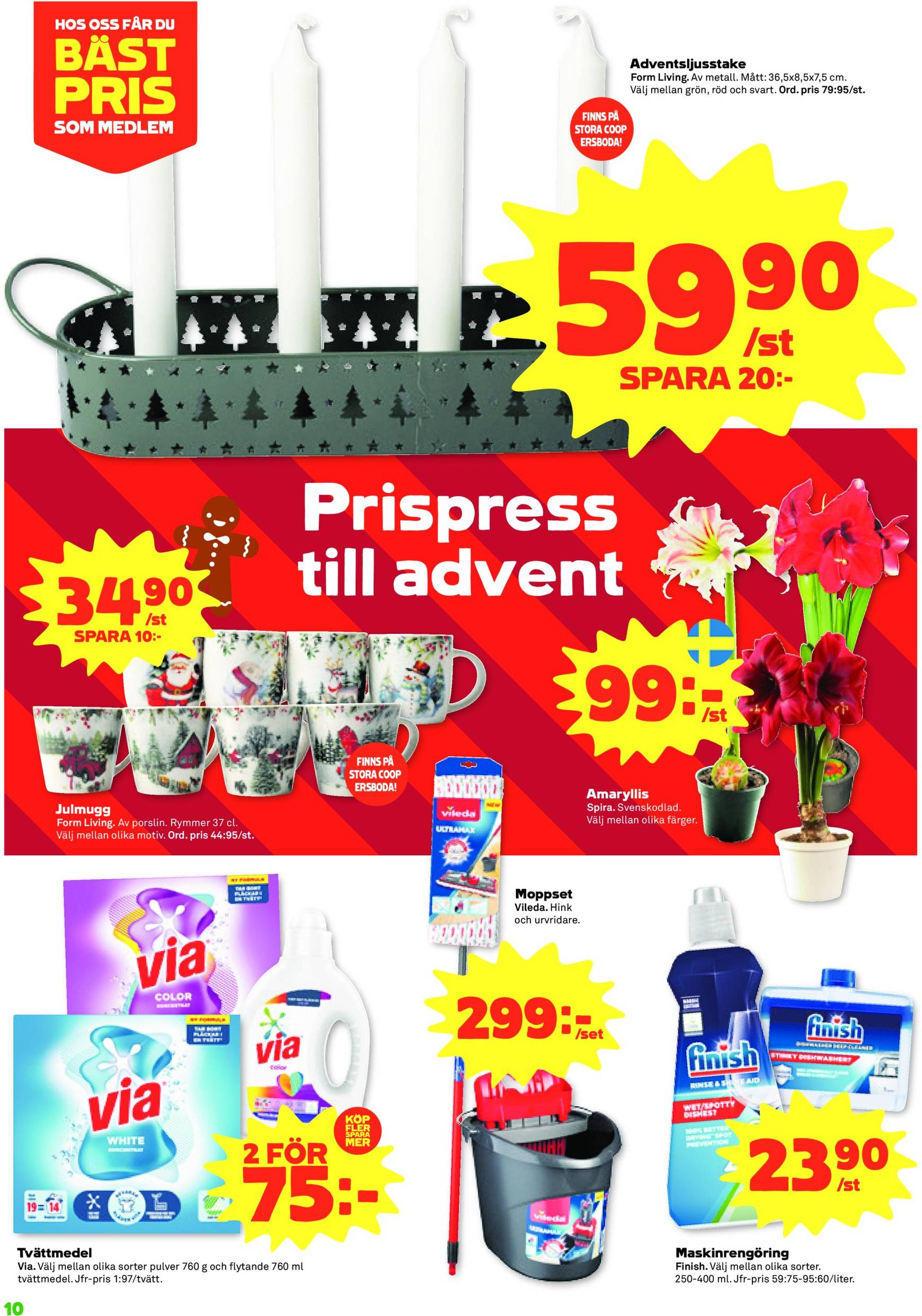 Stora Coop - Ersboda, Tomtebo-reklambladet är giltigt från 11.11. - 17.11. 10