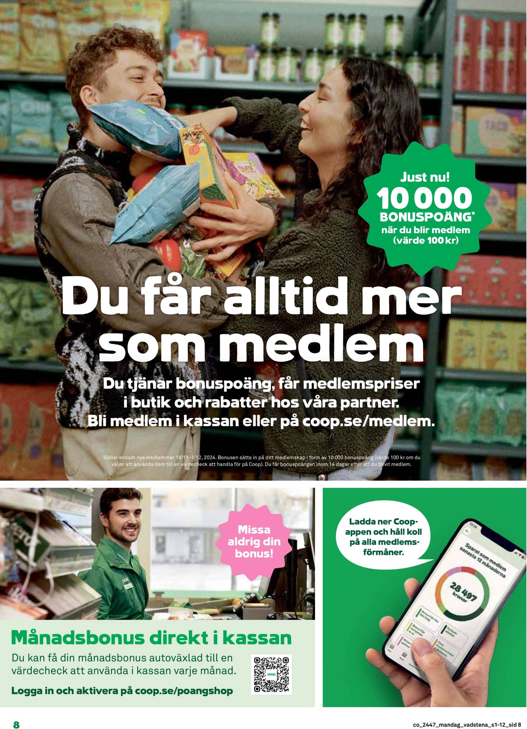 Coop-reklambladet är giltigt från 18.11. - 24.11. 8