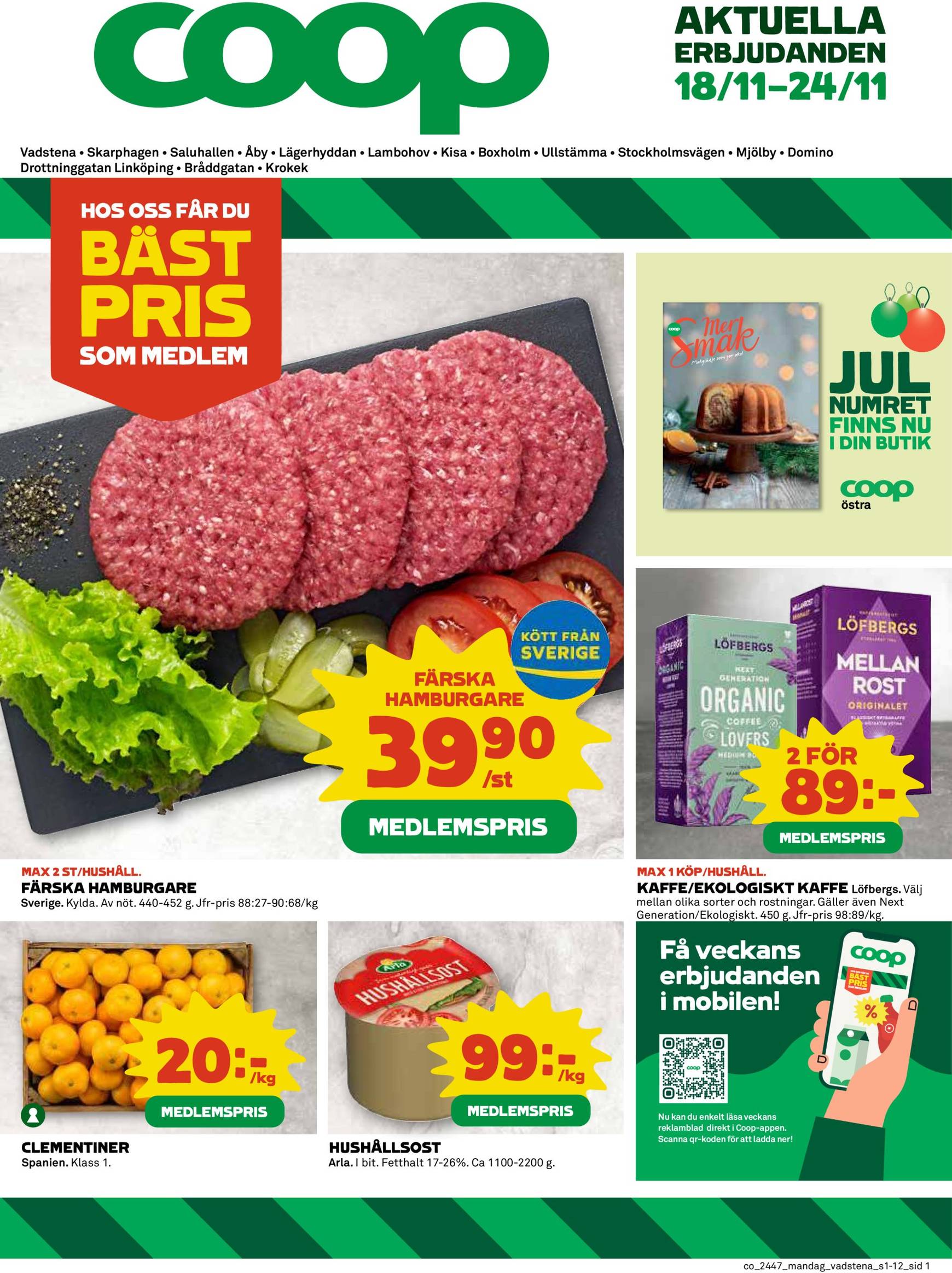 Coop-reklambladet är giltigt från 18.11. - 24.11.