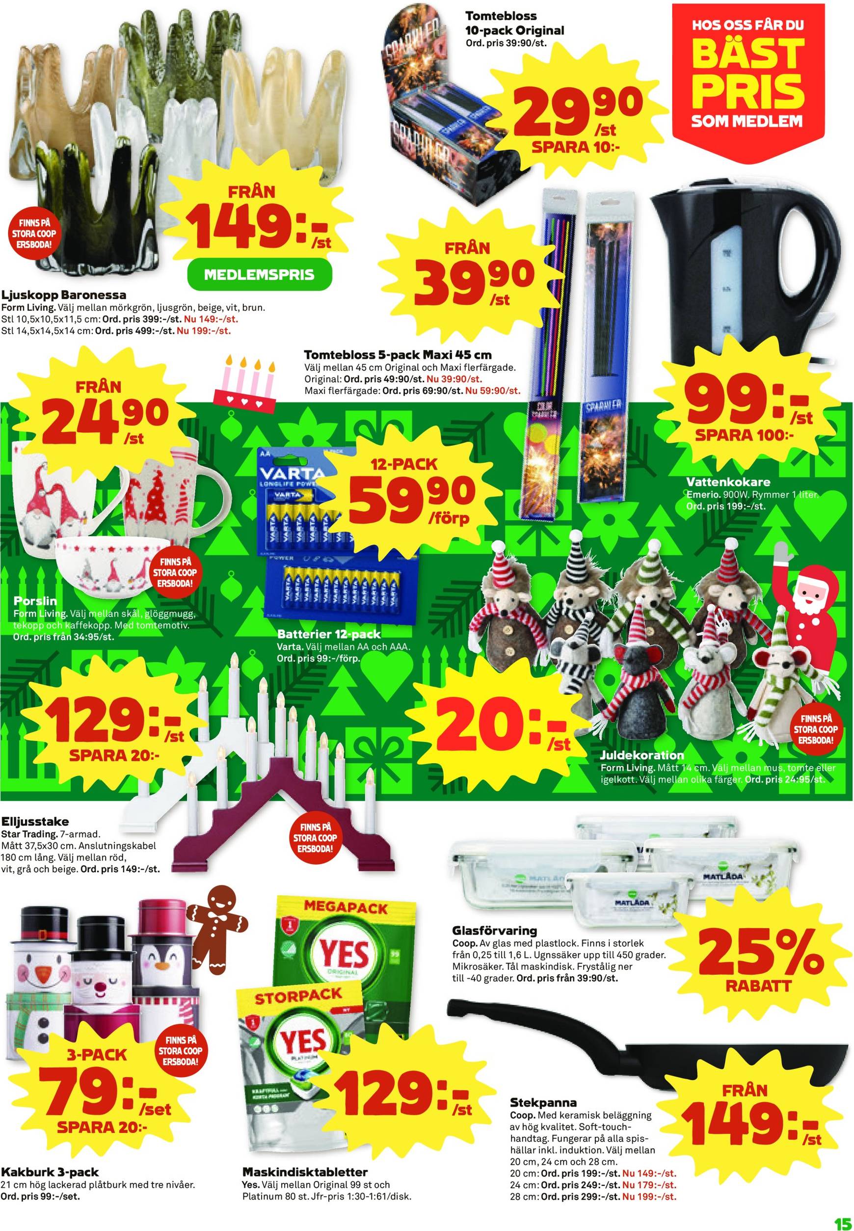 Stora Coop - Ersboda, Tomtebo-reklambladet är giltigt från 18.11. - 24.11. 15