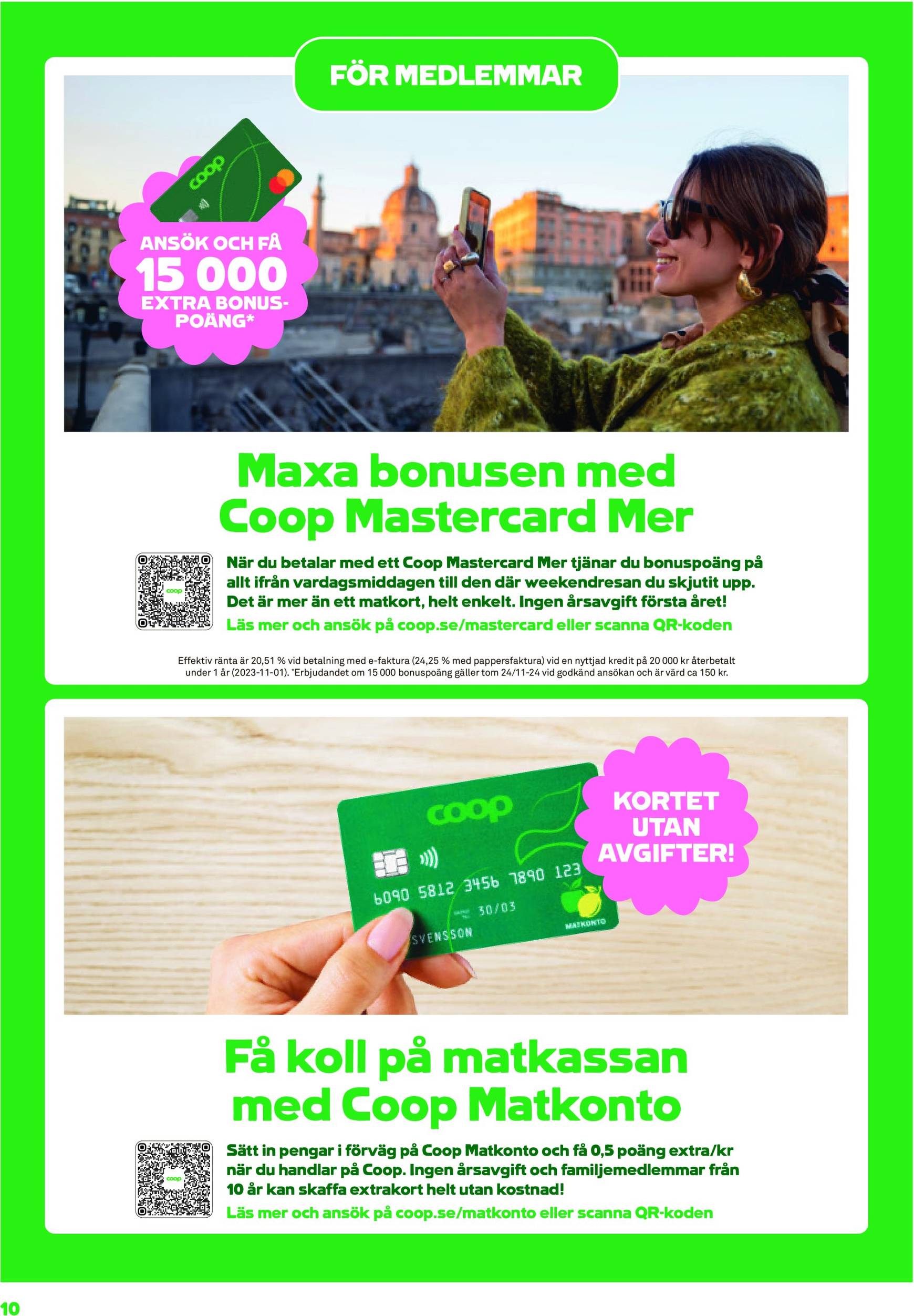 Stora Coop - Ersboda, Tomtebo-reklambladet är giltigt från 18.11. - 24.11. 10