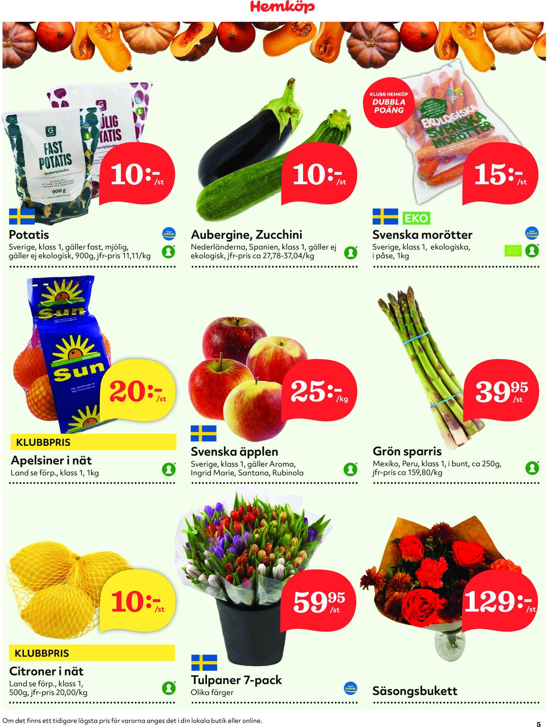 Hemköp-reklambladet är giltigt från 28.10. - 03.11. 5