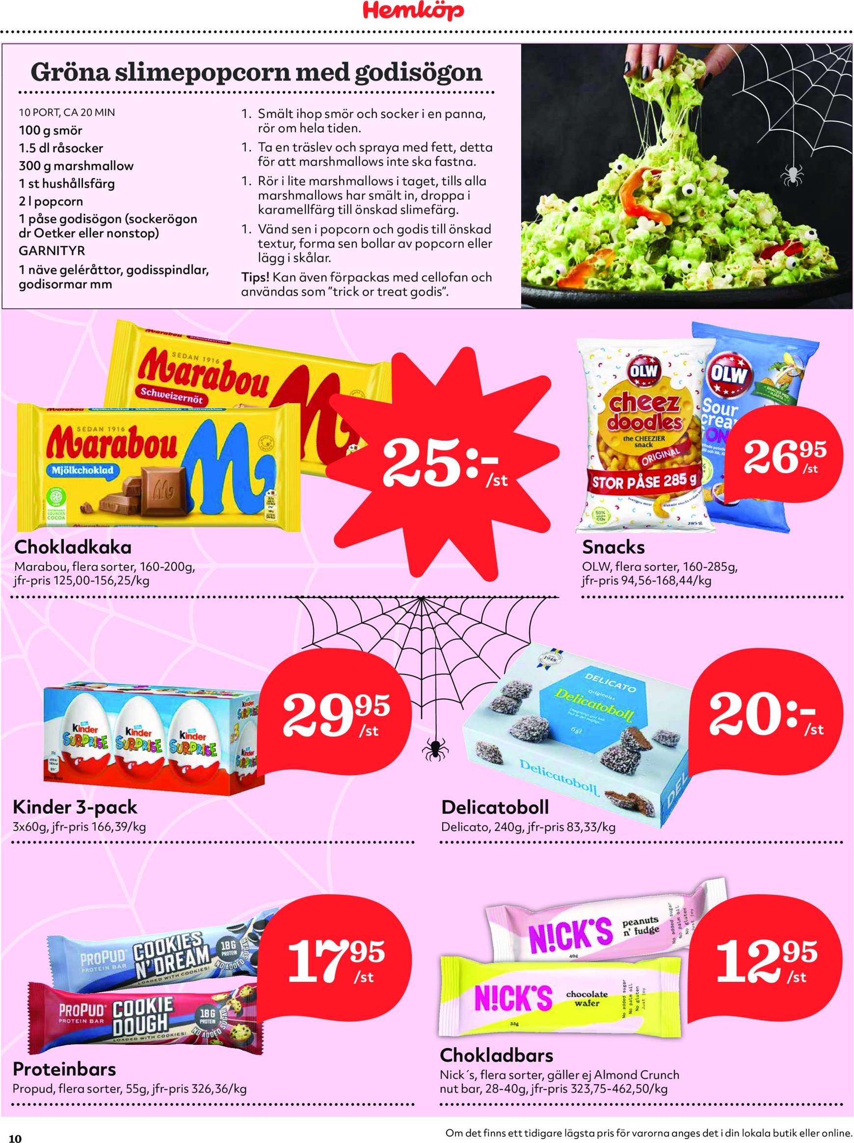 Hemköp-reklambladet är giltigt från 28.10. - 03.11. 10