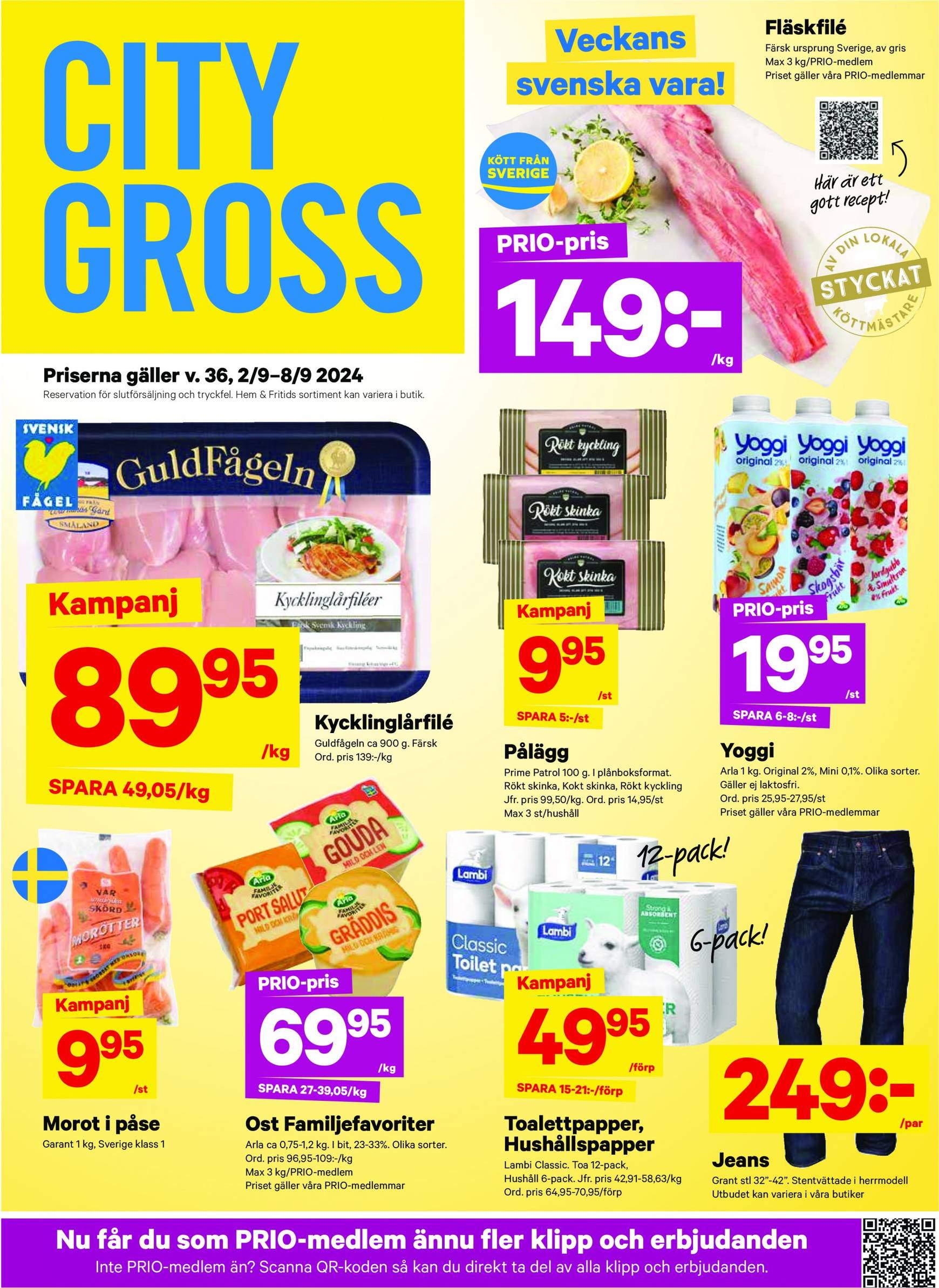 City Gross-reklambladet giltigt från 02.09. - 08.09.