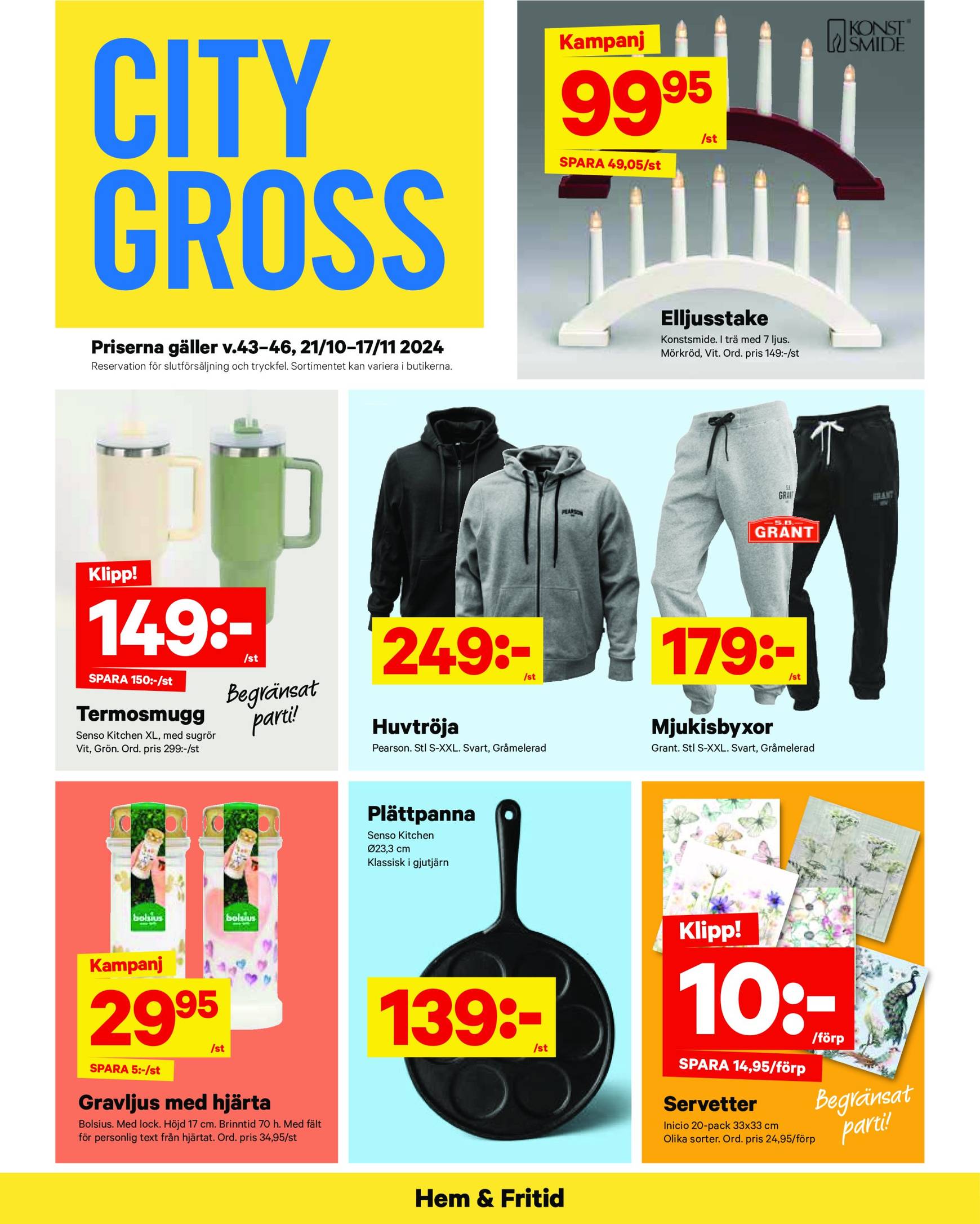 City Gross-reklambladet är giltigt från 21.10. - 27.10. 10