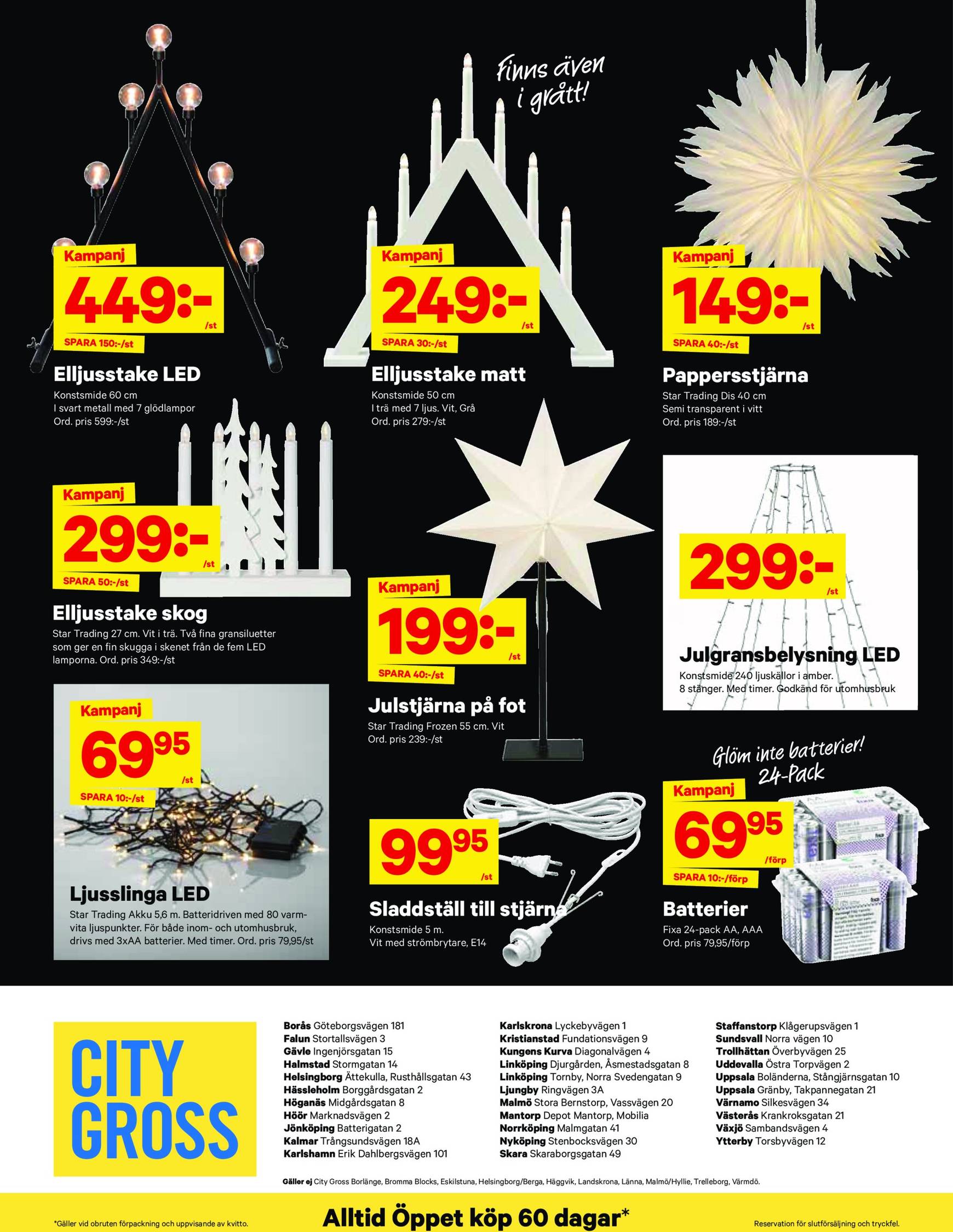 City Gross-reklambladet är giltigt från 21.10. - 27.10. 25