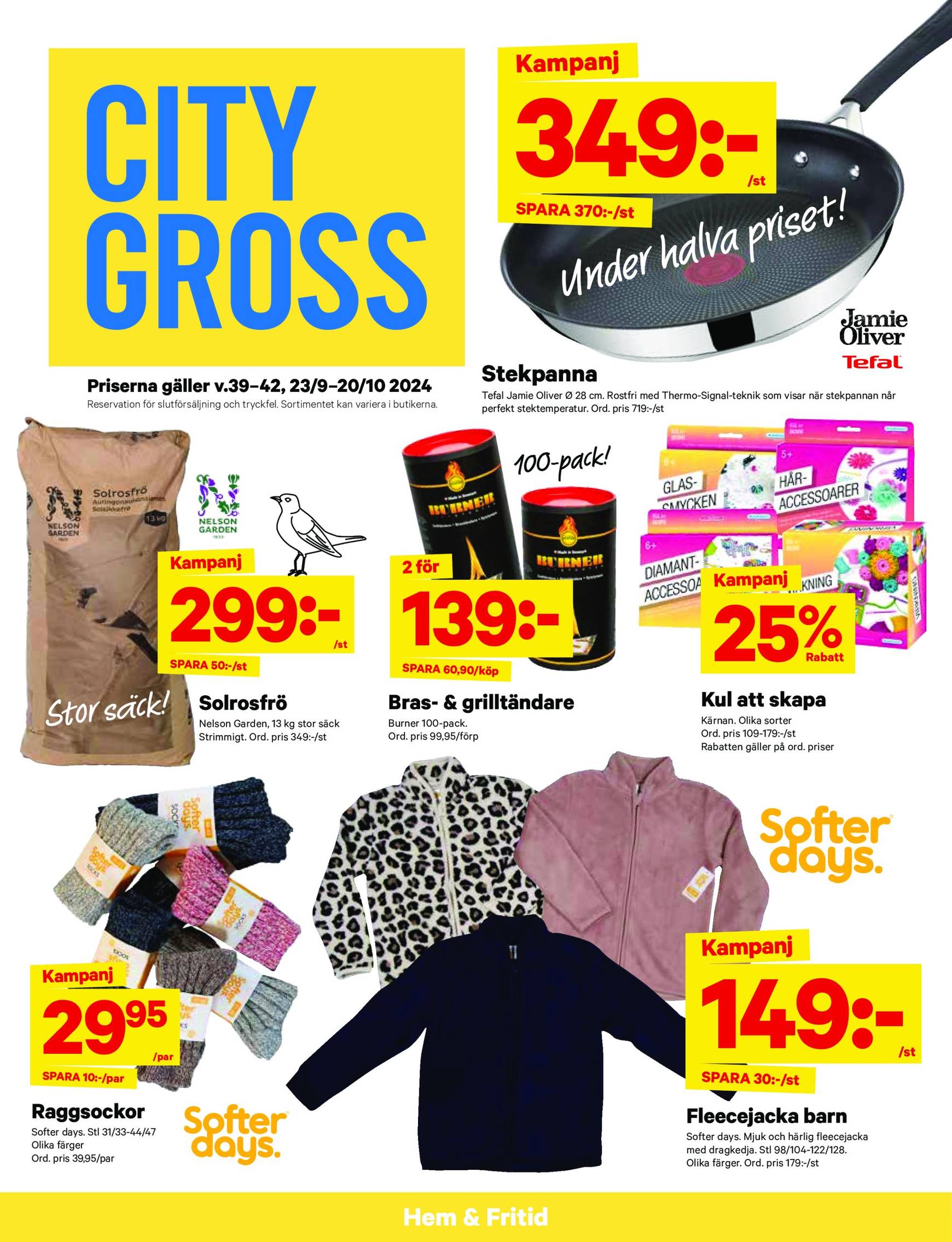 City Gross-reklambladet är giltigt från 14.10. - 20.10. 13