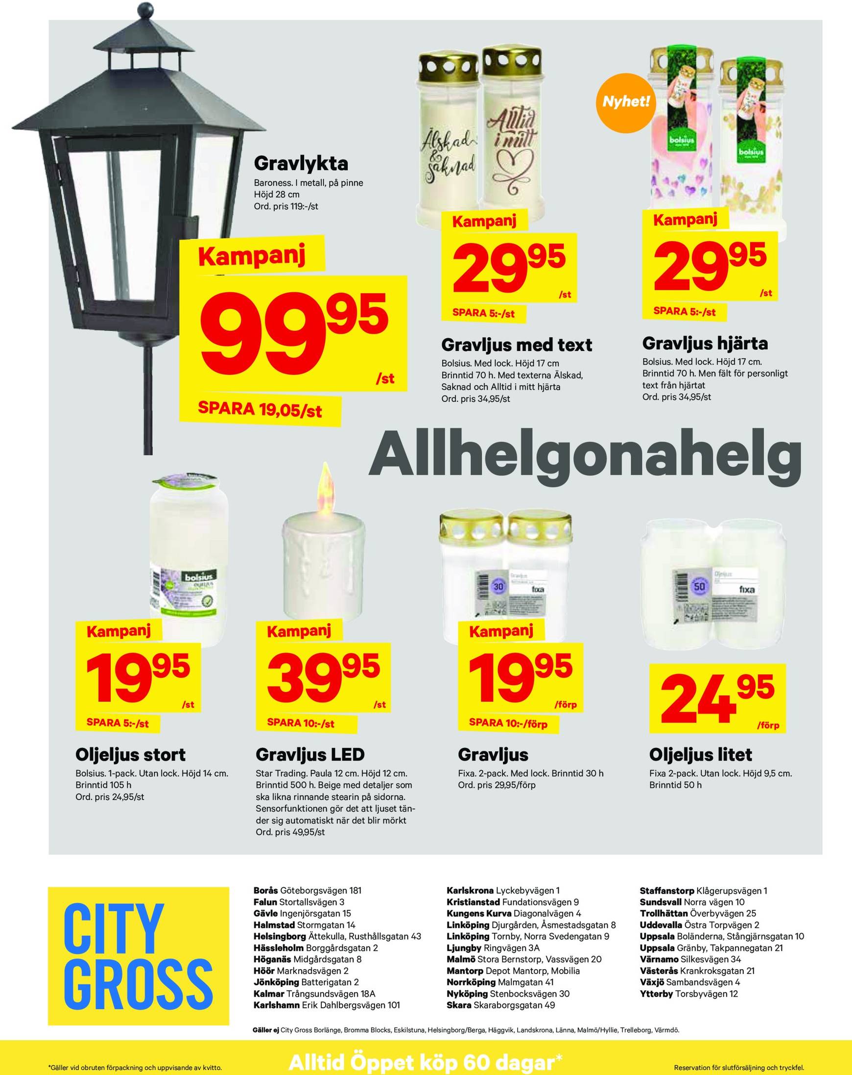 City Gross-reklambladet är giltigt från 14.10. - 20.10. 28