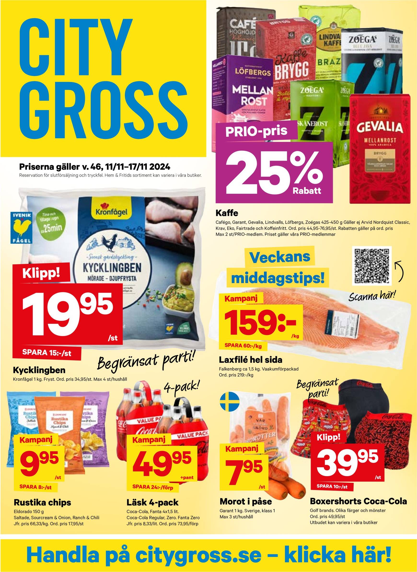 City Gross-reklambladet är giltigt från 11.11. - 17.11.