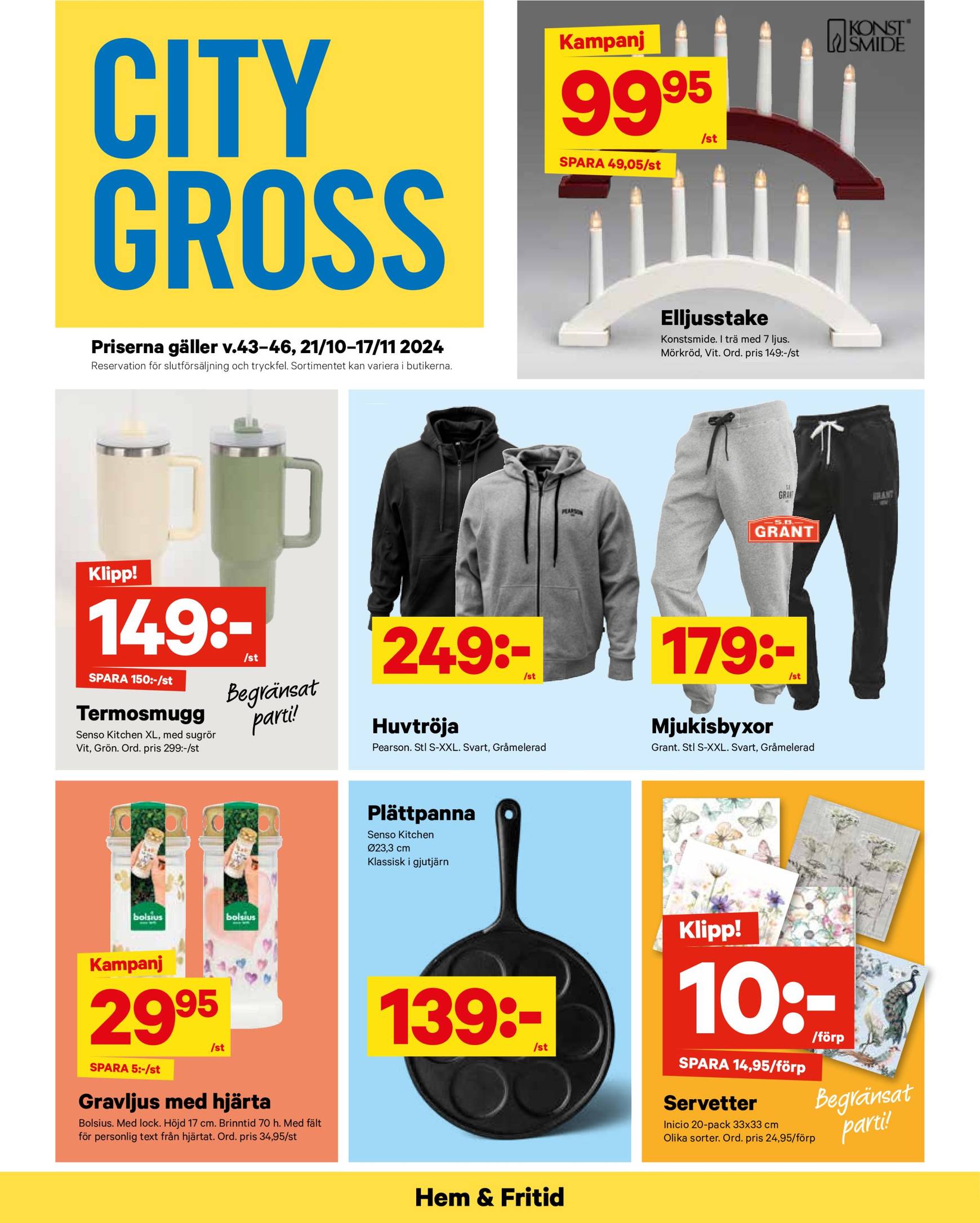 City Gross-reklambladet är giltigt från 11.11. - 17.11. 13