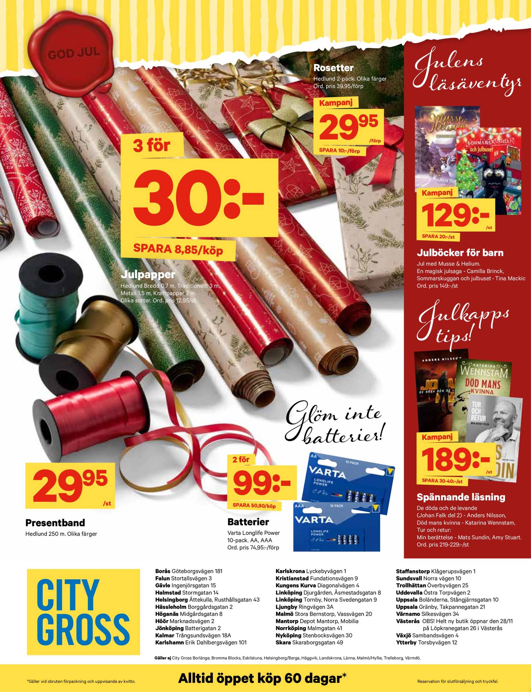 City Gross-reklambladet är giltigt från 18.11. - 24.11. 34