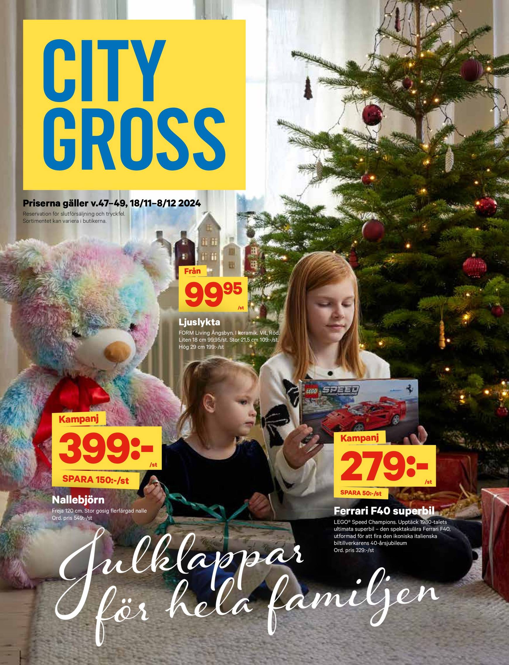 City Gross-reklambladet är giltigt från 18.11. - 24.11. 11