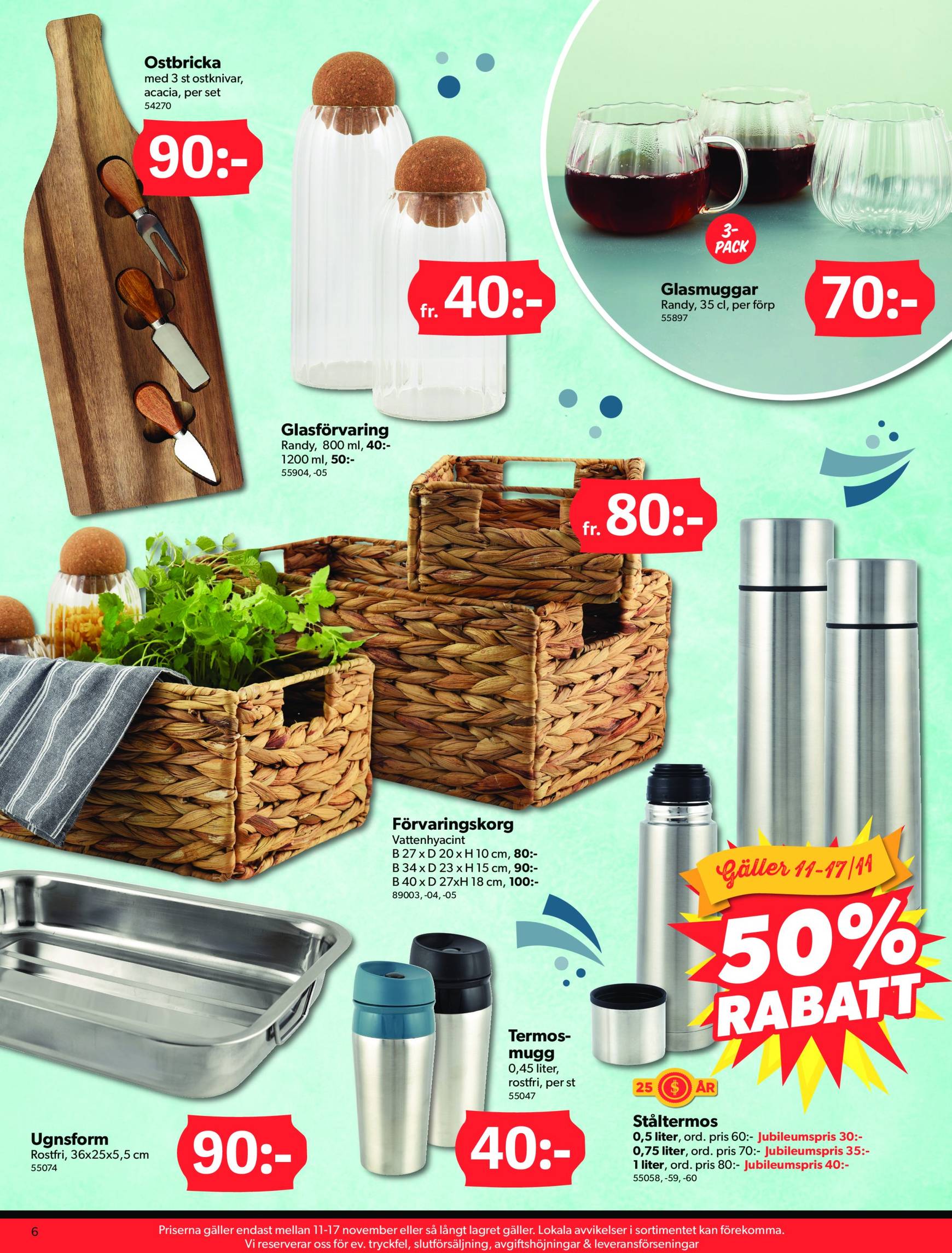 Dollar Store-reklambladet är giltigt från 11.11. - 24.11. 6