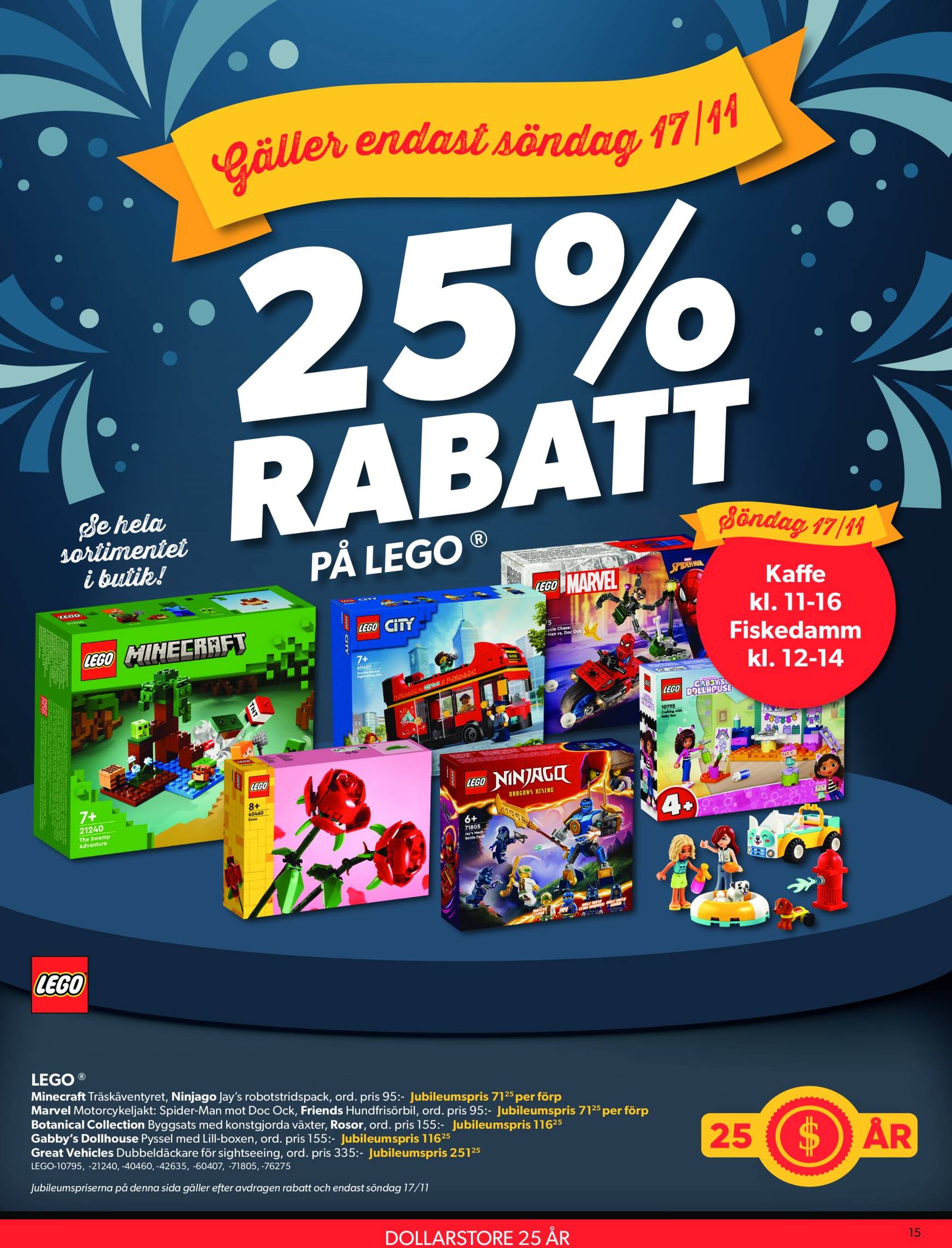 Dollar Store-reklambladet är giltigt från 11.11. - 24.11. 15