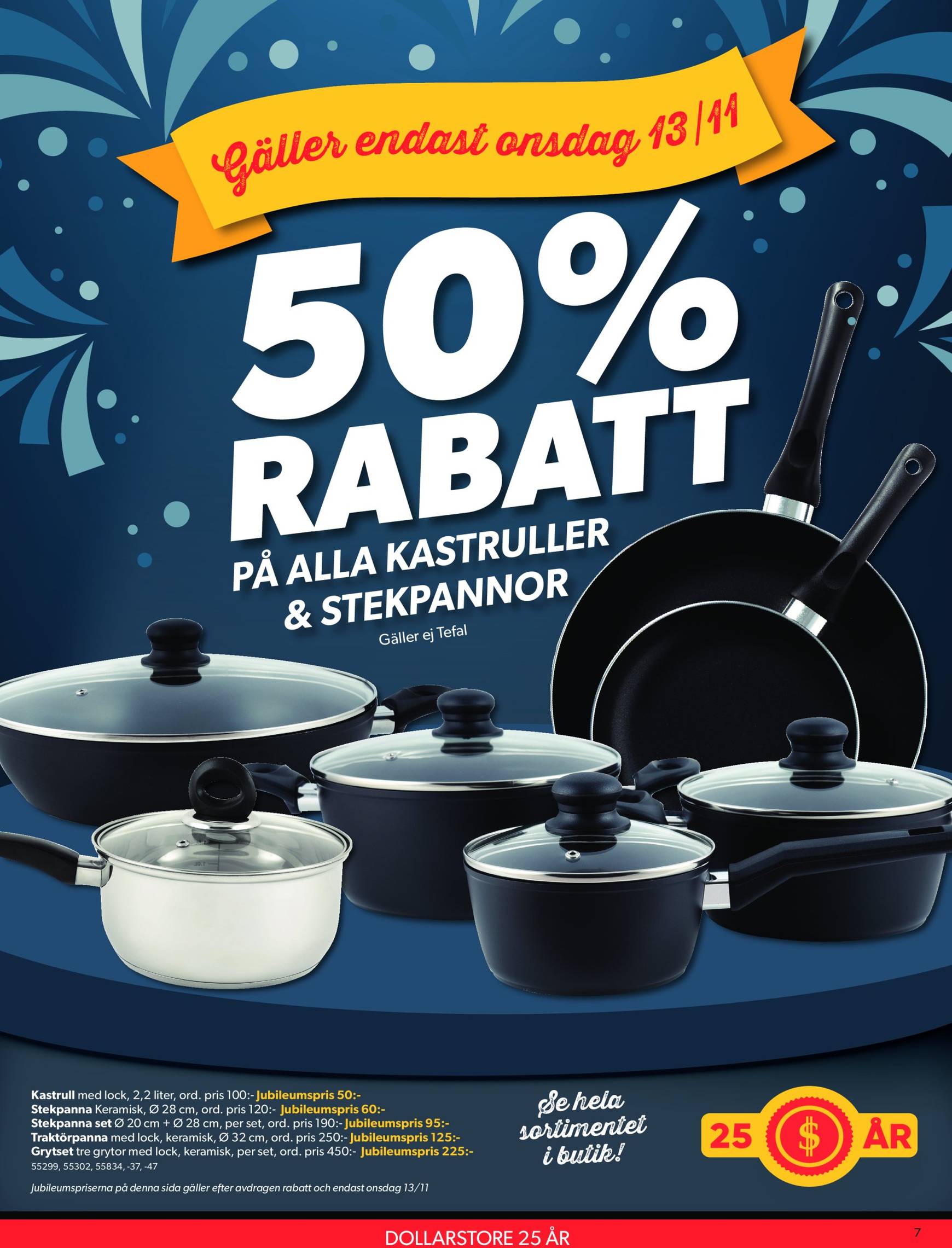 Dollar Store-reklambladet är giltigt från 11.11. - 24.11. 7