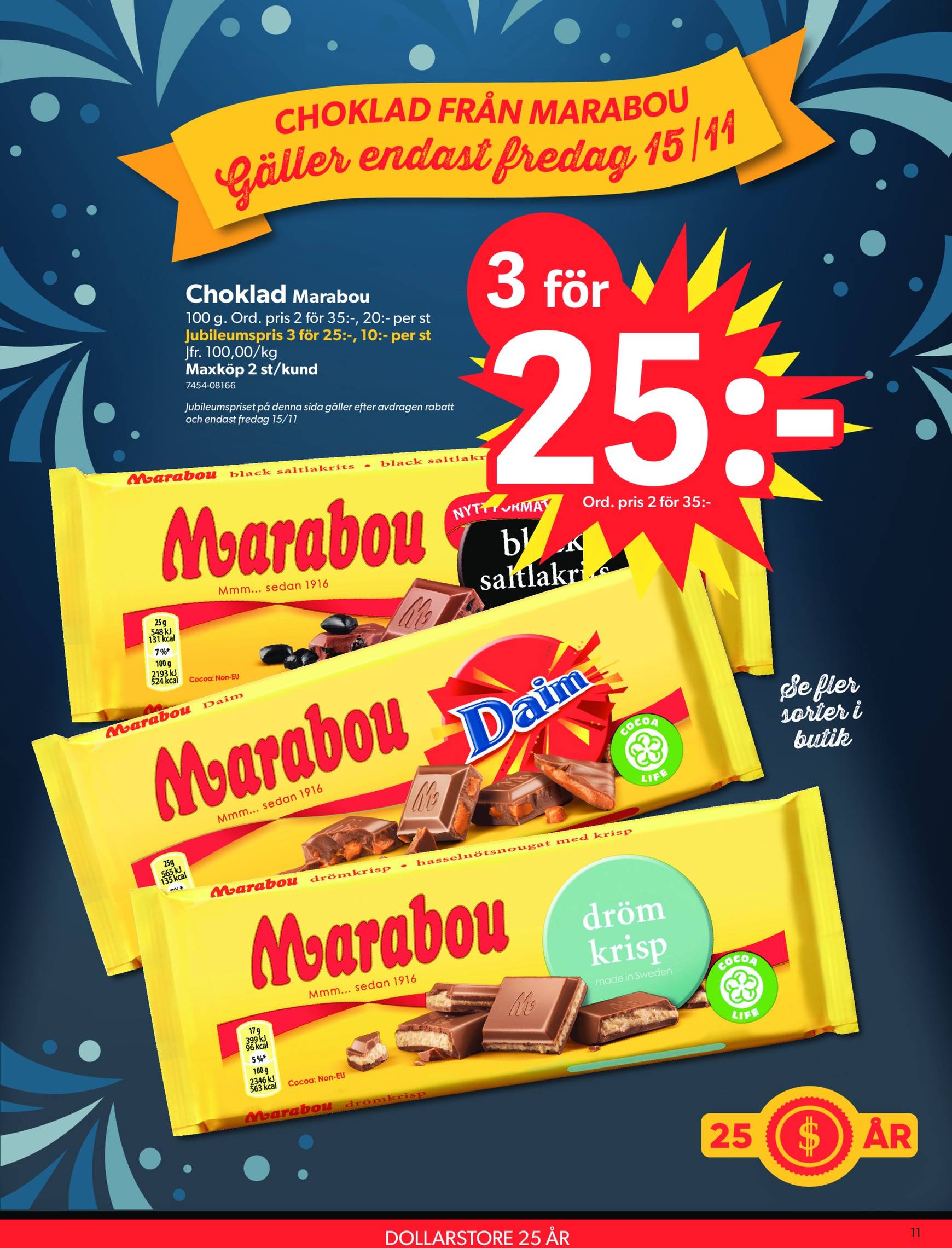 Dollar Store-reklambladet är giltigt från 11.11. - 24.11. 11