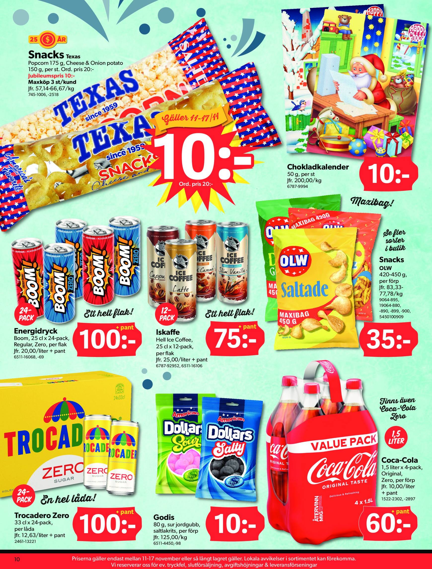 Dollar Store-reklambladet är giltigt från 11.11. - 24.11. 10