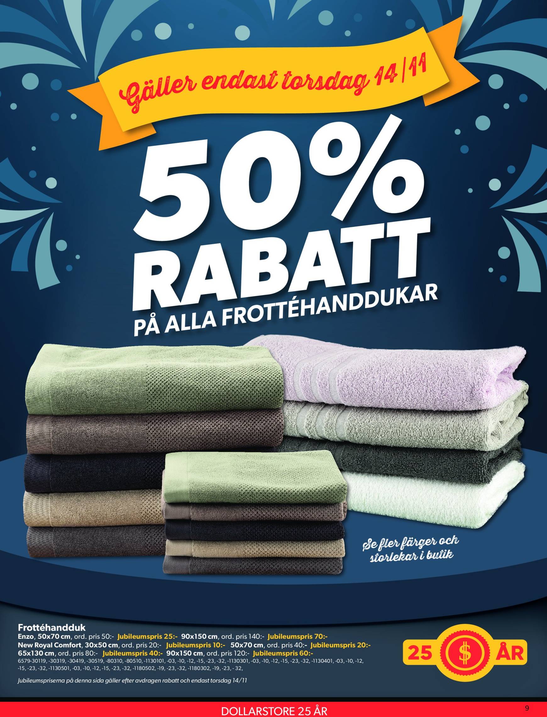 Dollar Store-reklambladet är giltigt från 11.11. - 24.11. 9