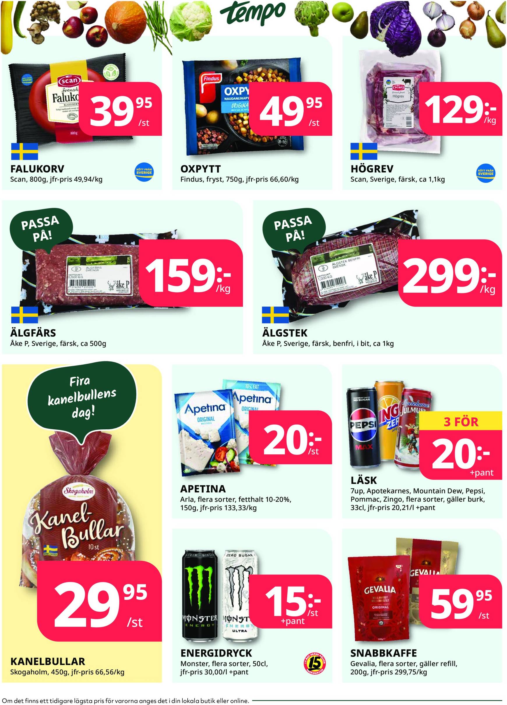 Tempo-reklambladet giltigt från 30.09. - 06.10. 2