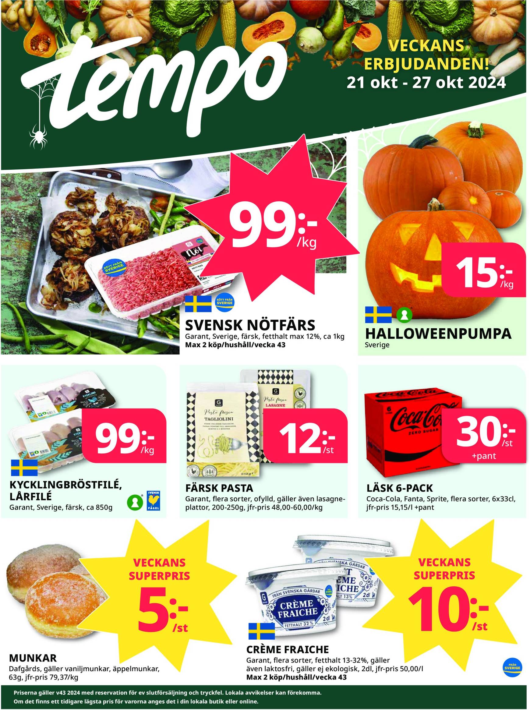 Tempo-reklambladet är giltigt från 21.10. - 27.10.