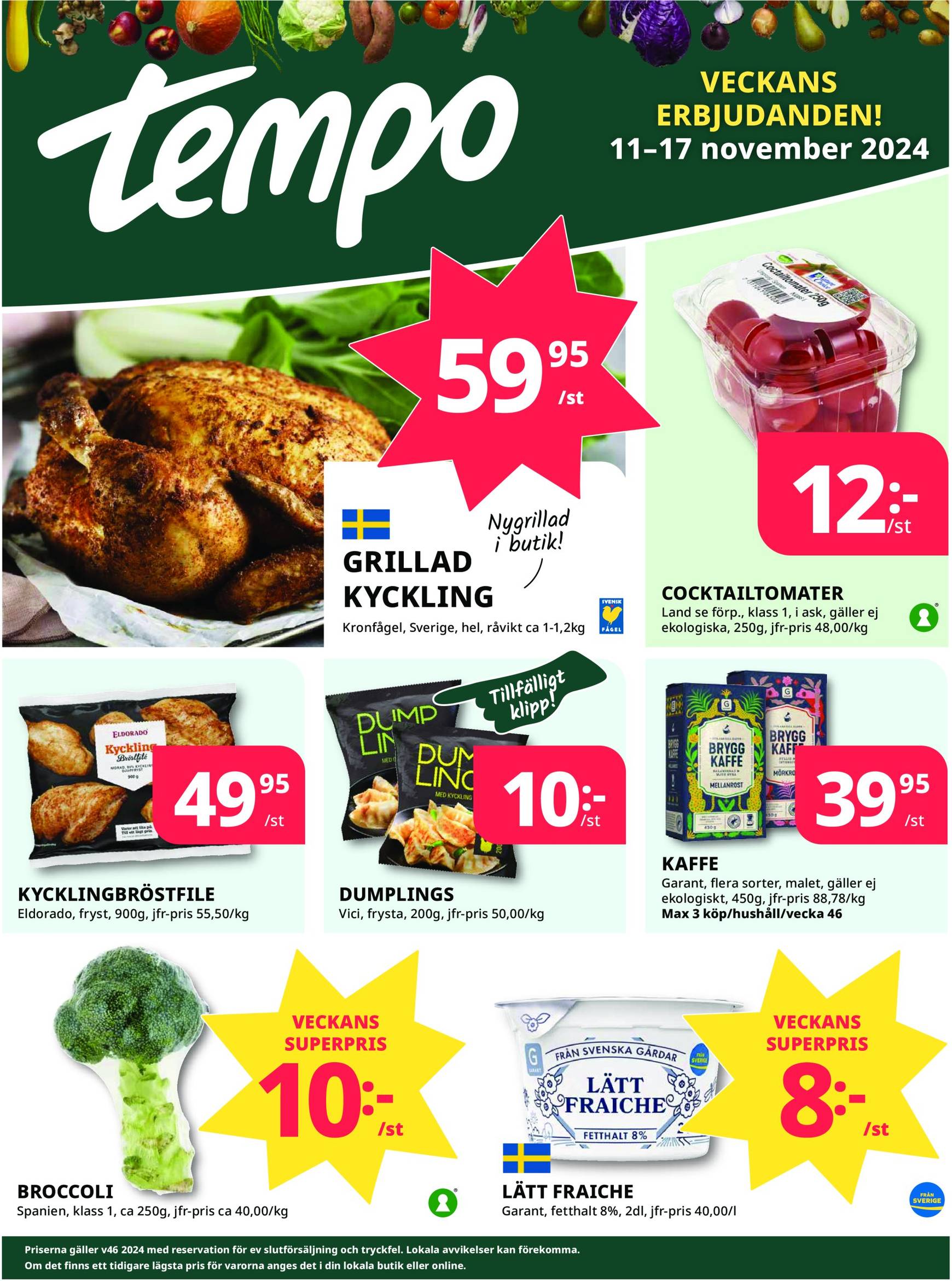 Tempo-reklambladet är giltigt från 11.11. - 17.11.