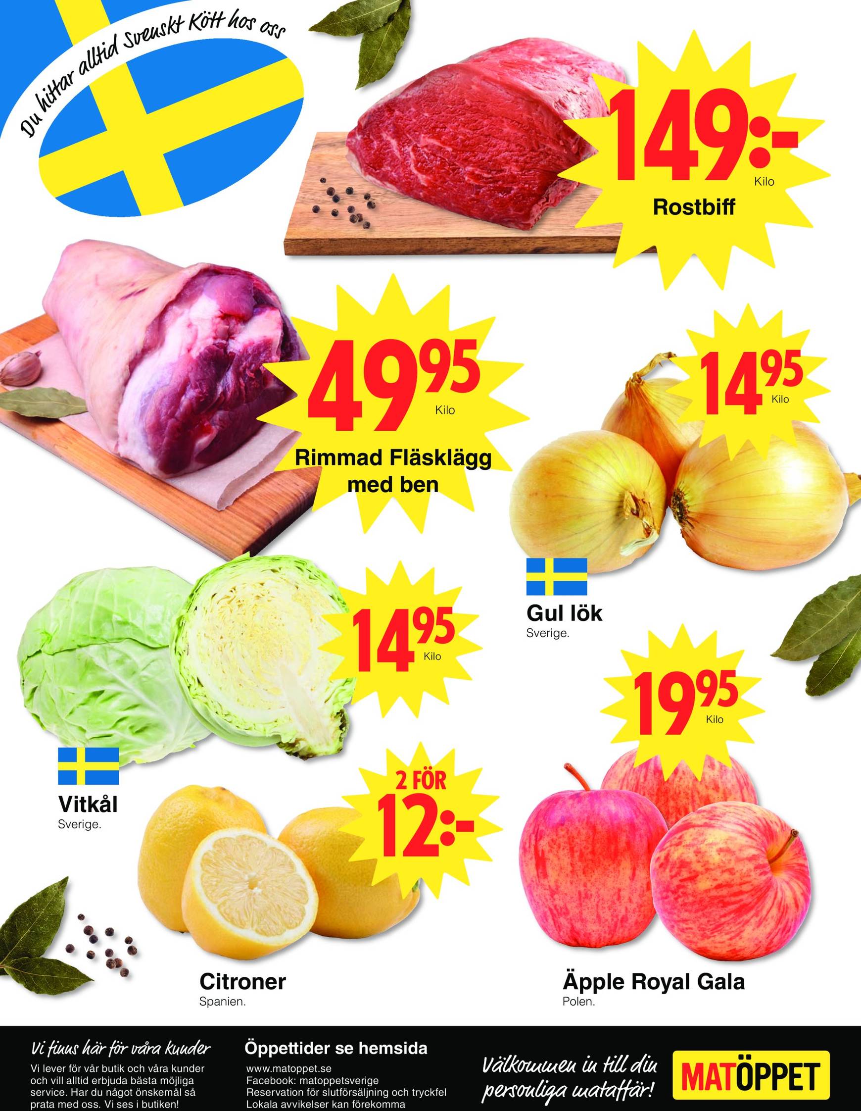 Matöppet-reklambladet är giltigt från 18.11. - 24.11. 4