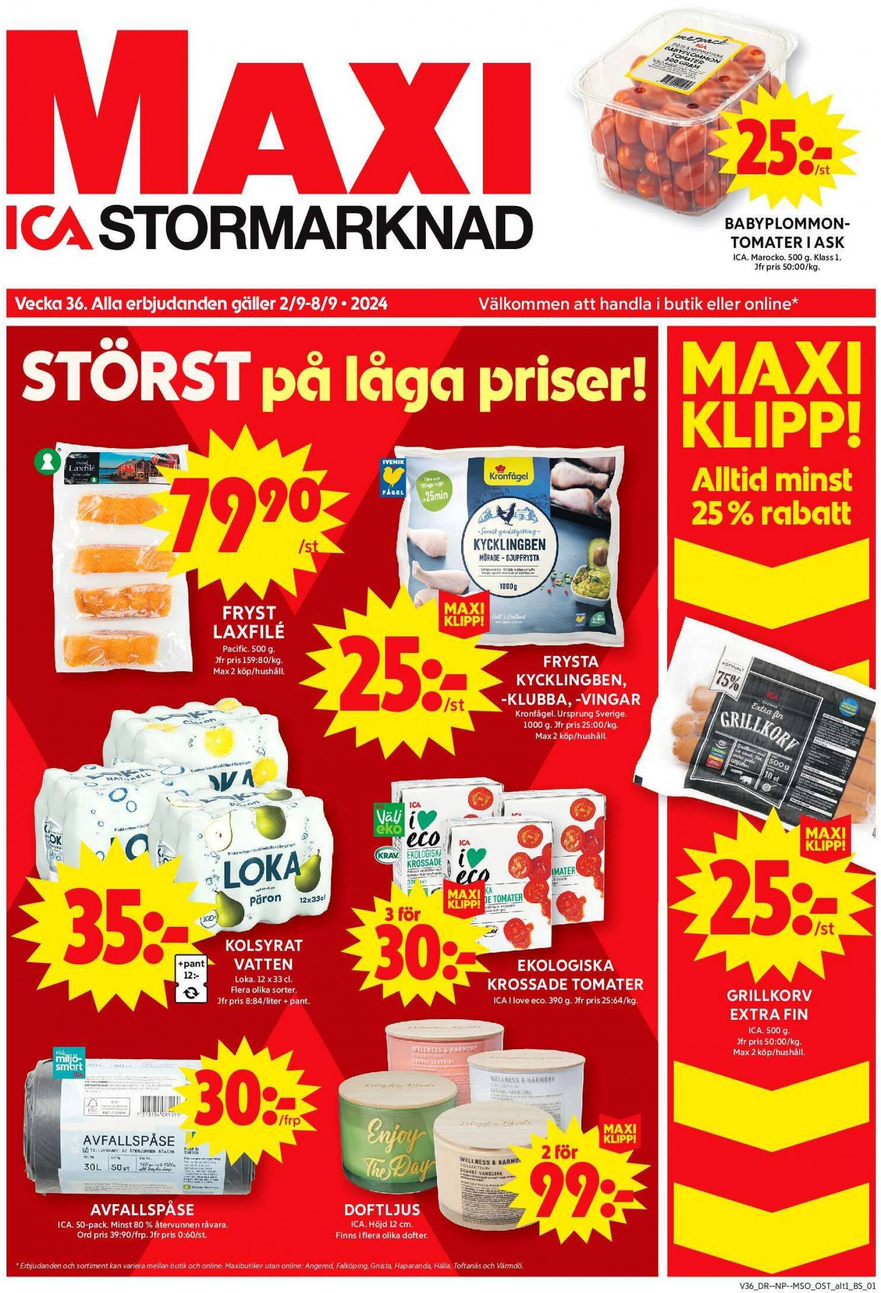 ICA Maxi-reklambladet giltigt från 02.09. - 08.09.