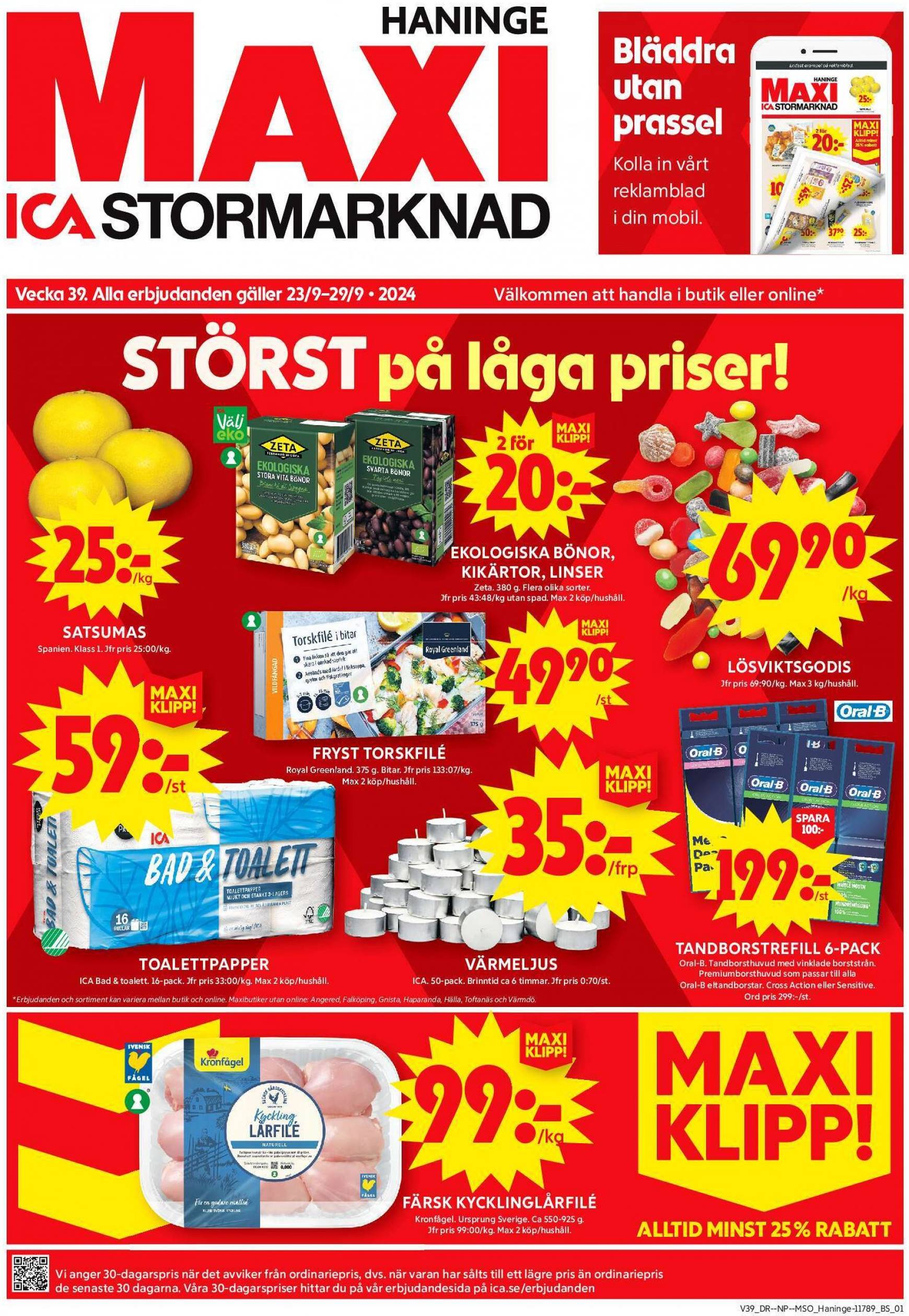 ICA Maxi-reklambladet giltigt från 23.09. - 29.09.